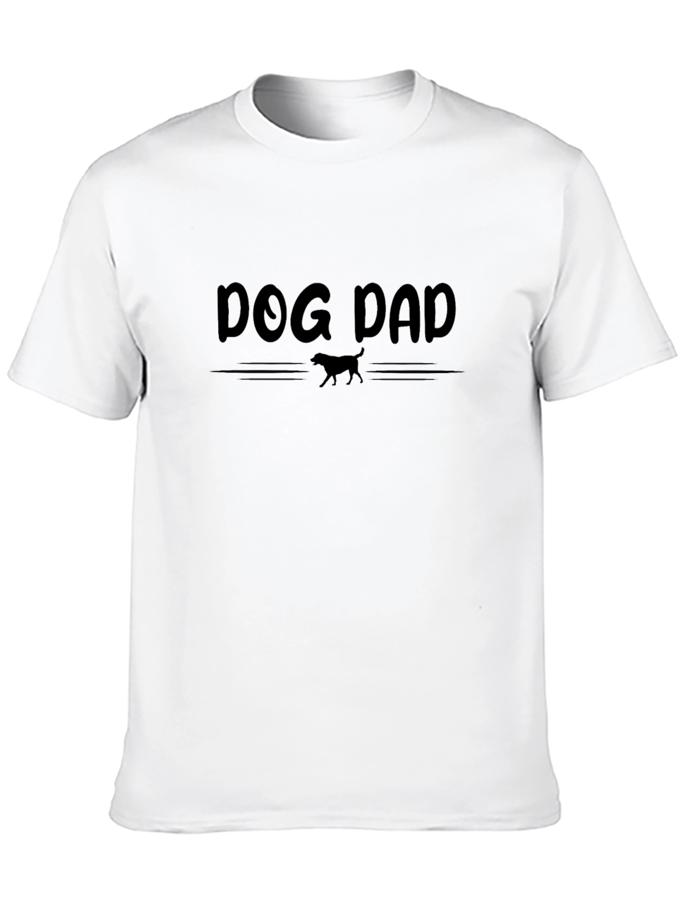 Dog Dad T-Shirt -  Black Graphic Tee