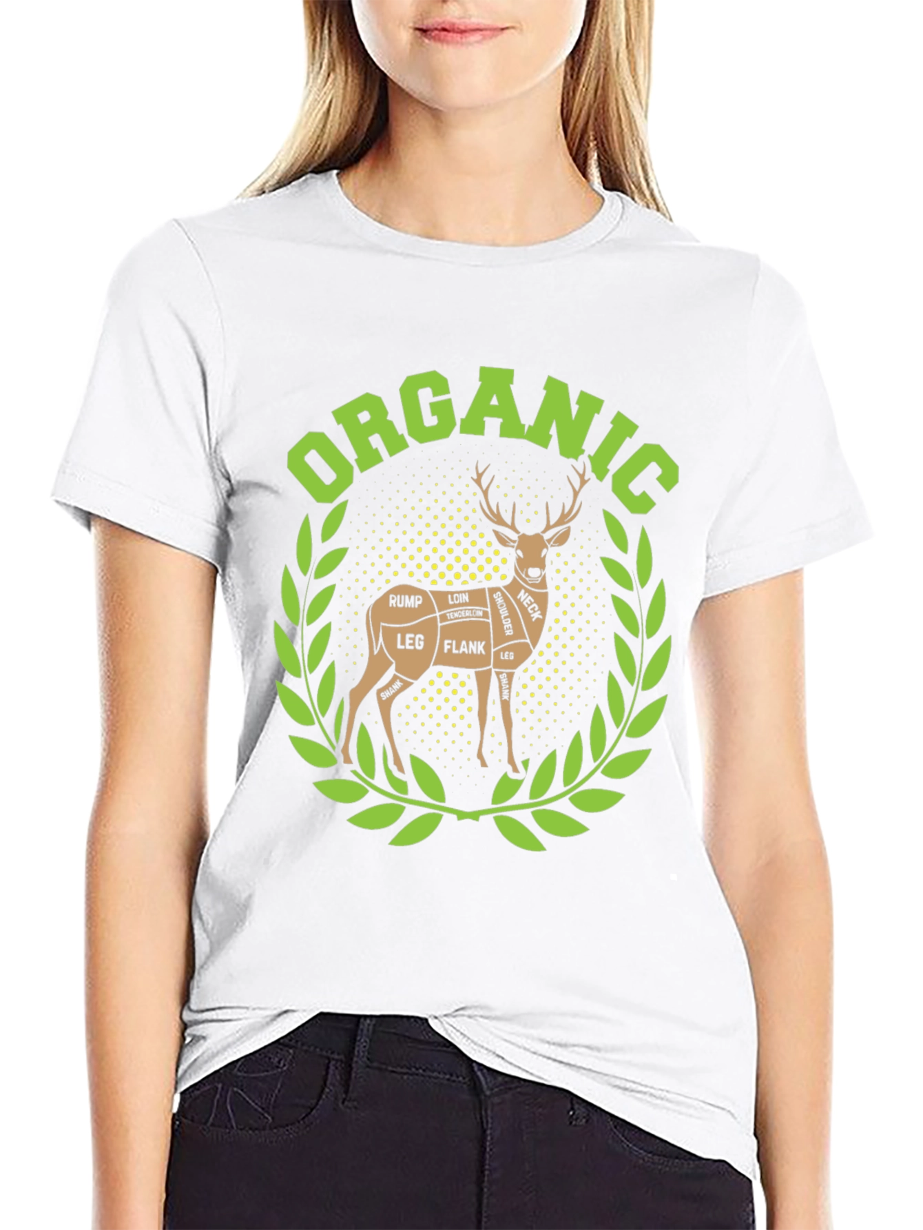 Organic Deer Meat Cut T-Shirt