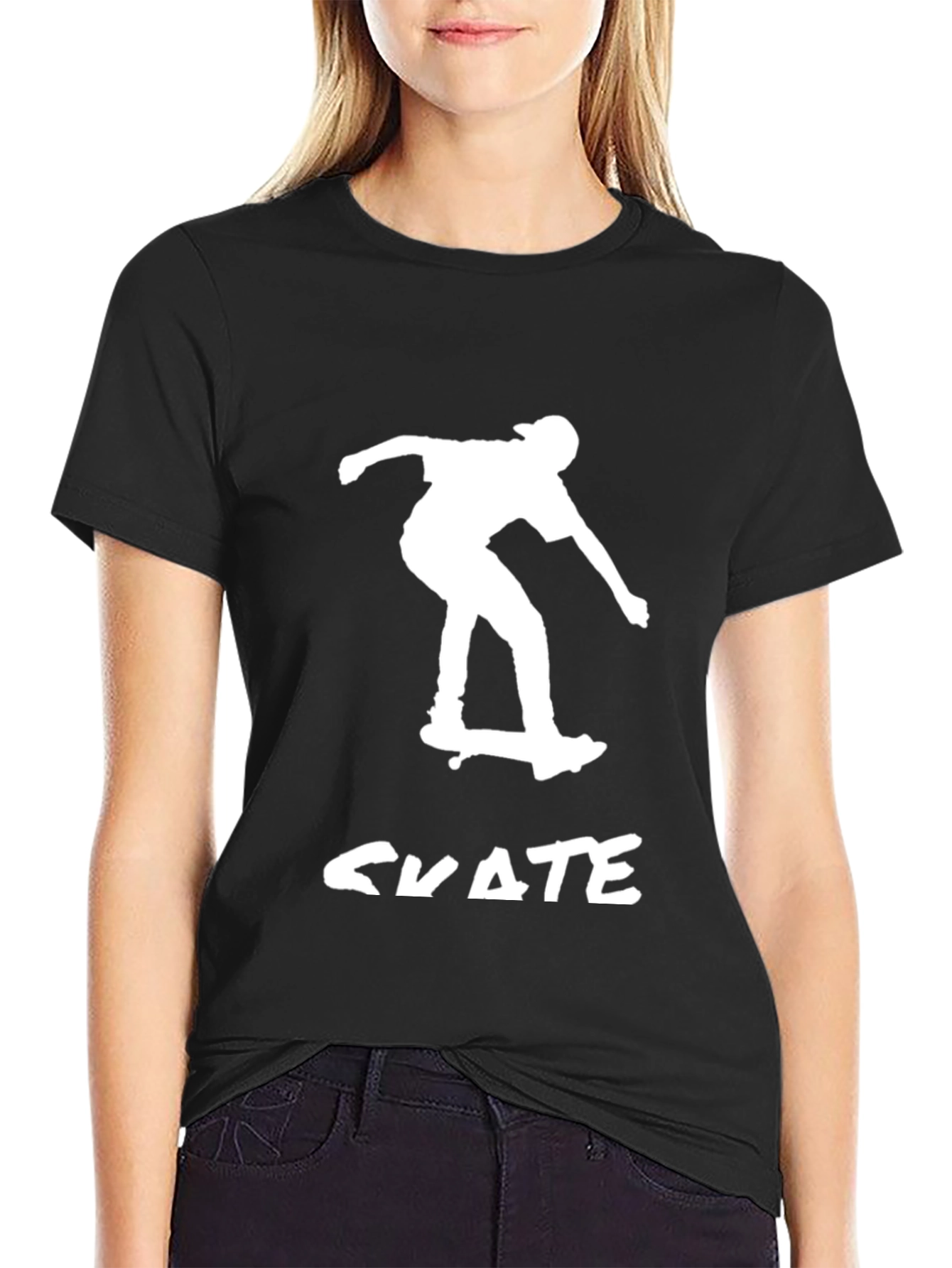 Cool Skater T-Shirt - Black Graphic Tee