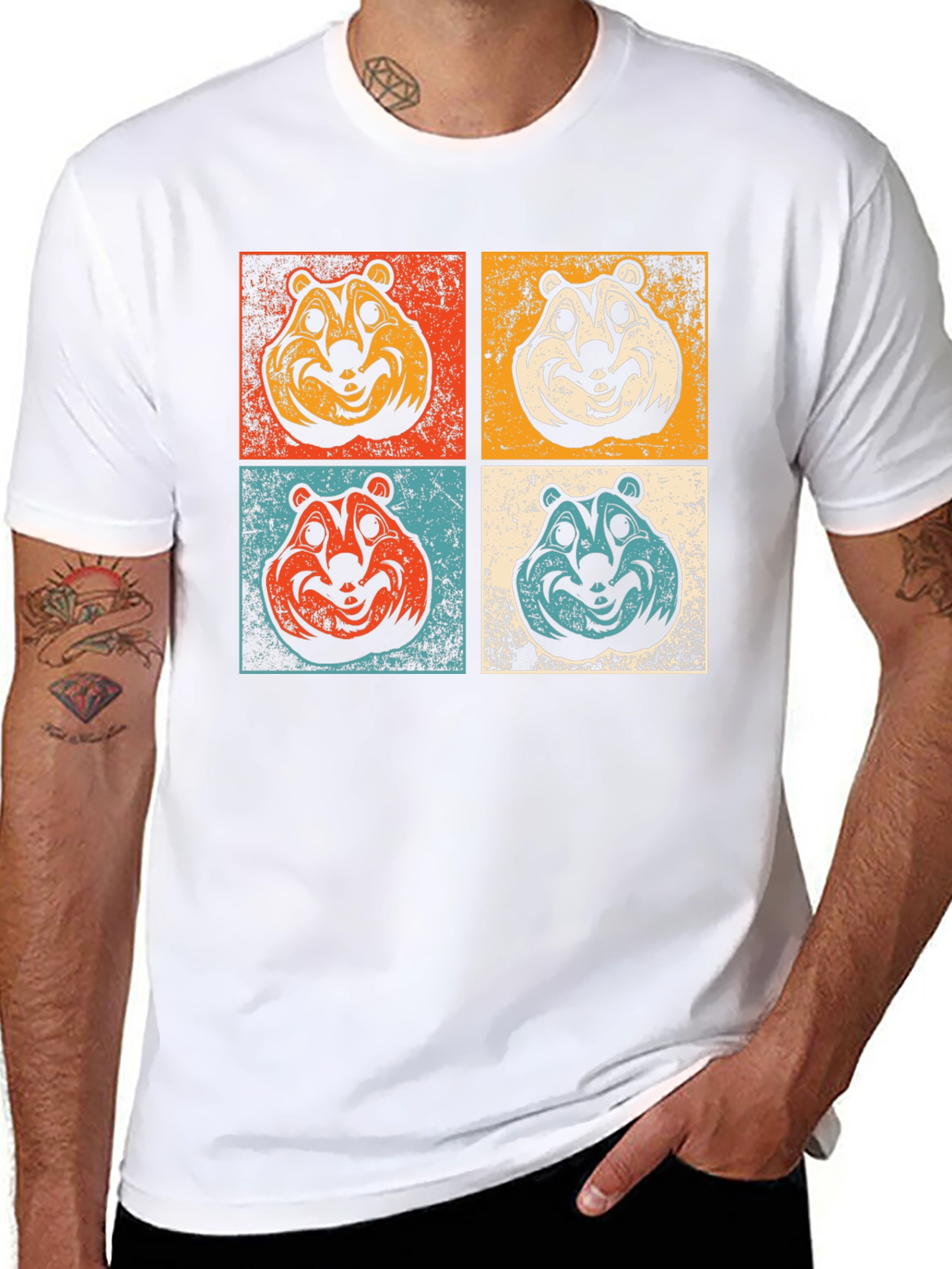 Retro Chipmunk Pop Art T-Shirt