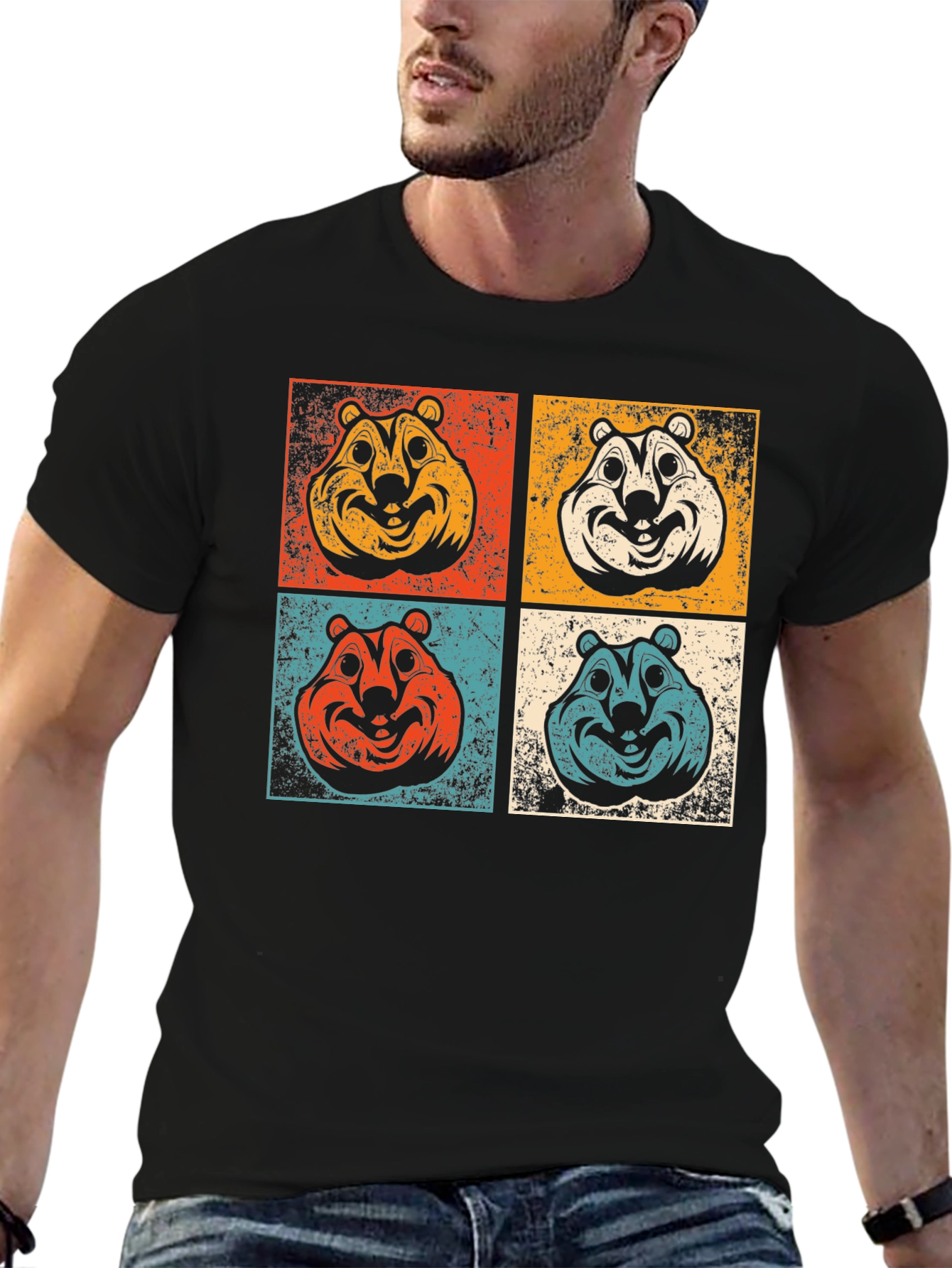 Retro Chipmunk Pop Art T-Shirt