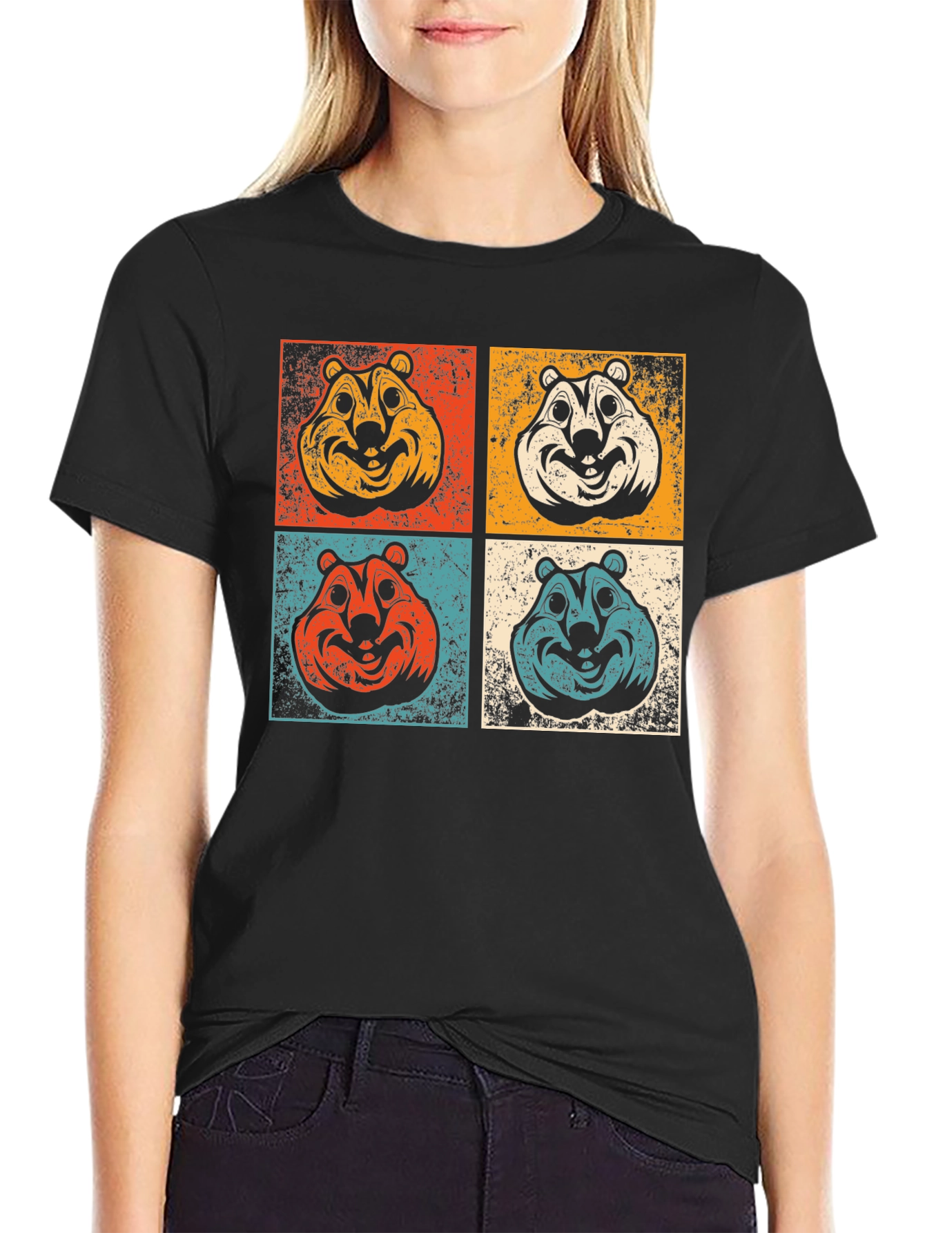 Retro Chipmunk Pop Art T-Shirt
