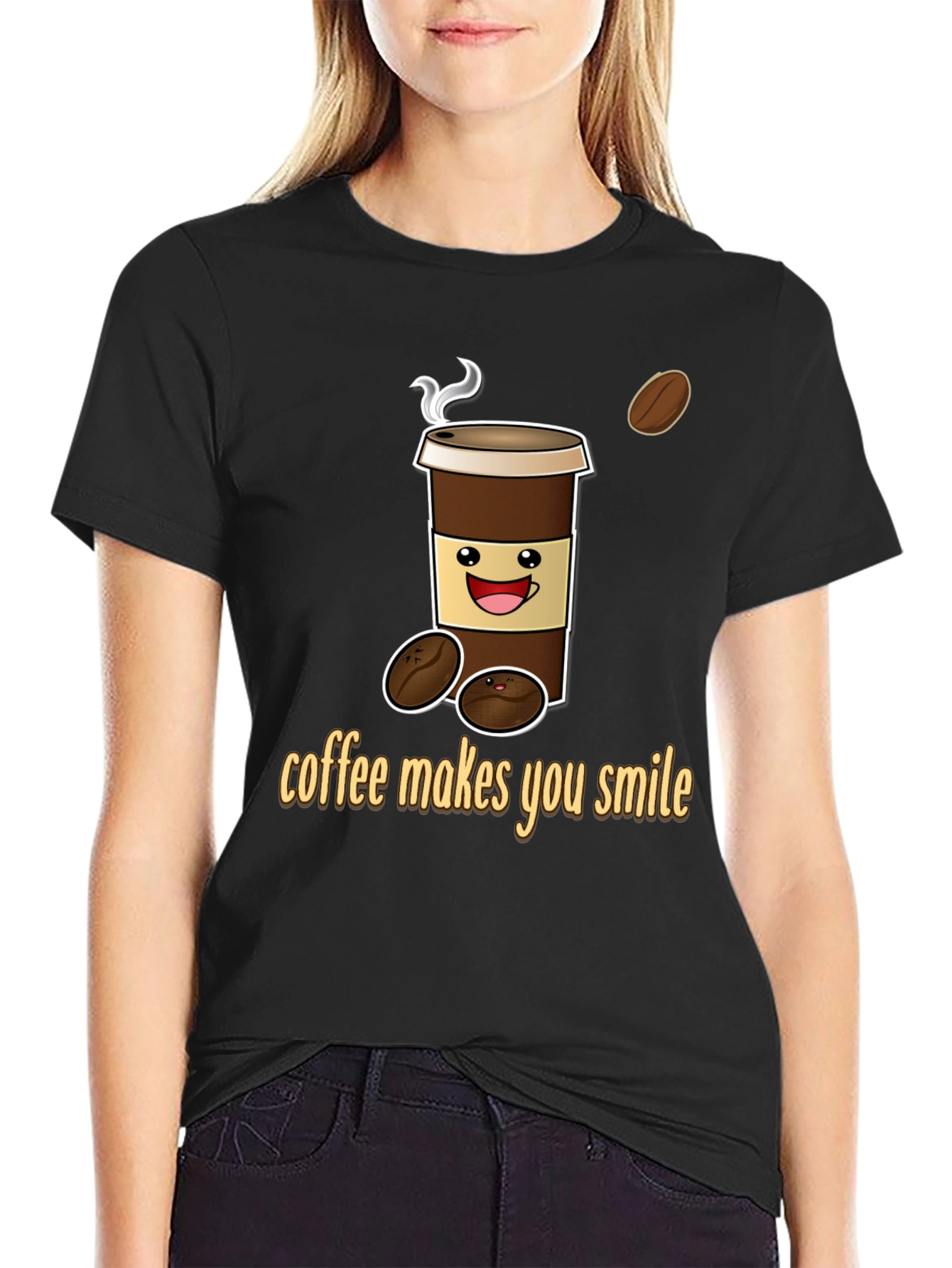 Coffee Makes You Smile Graphic Tee