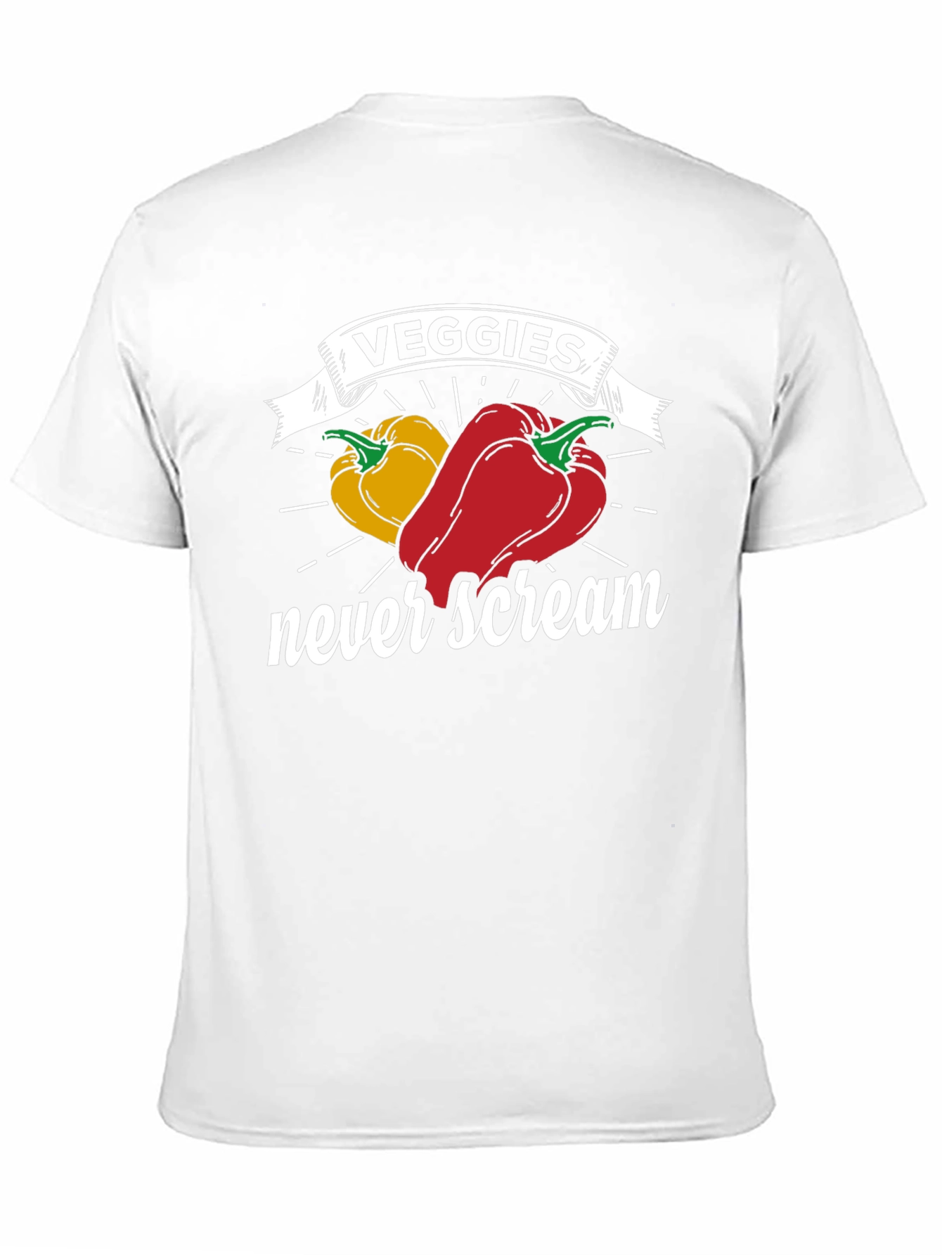Veggies Never Scream Graphic Tee - Unisex Black T-Shirt