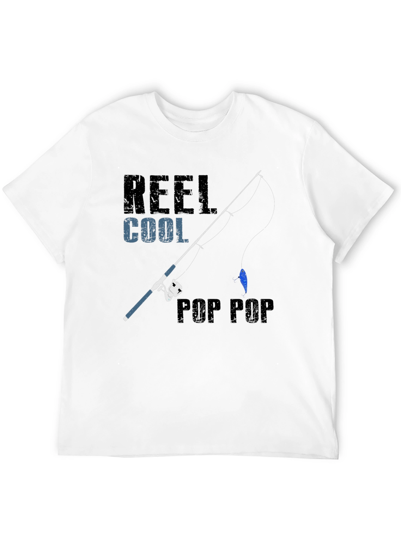 Reel Cool Pop Pop Fishing T-Shirt - Black