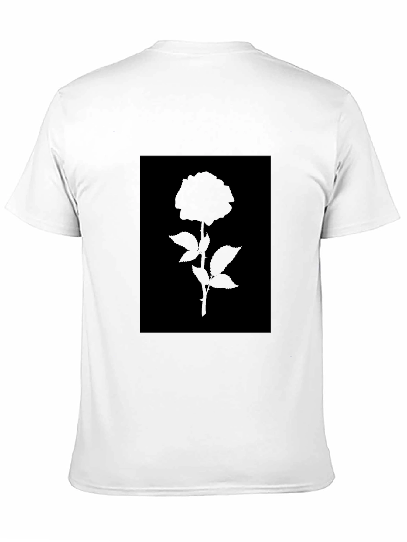 Black Rose Silhouette Graphic T-Shirt