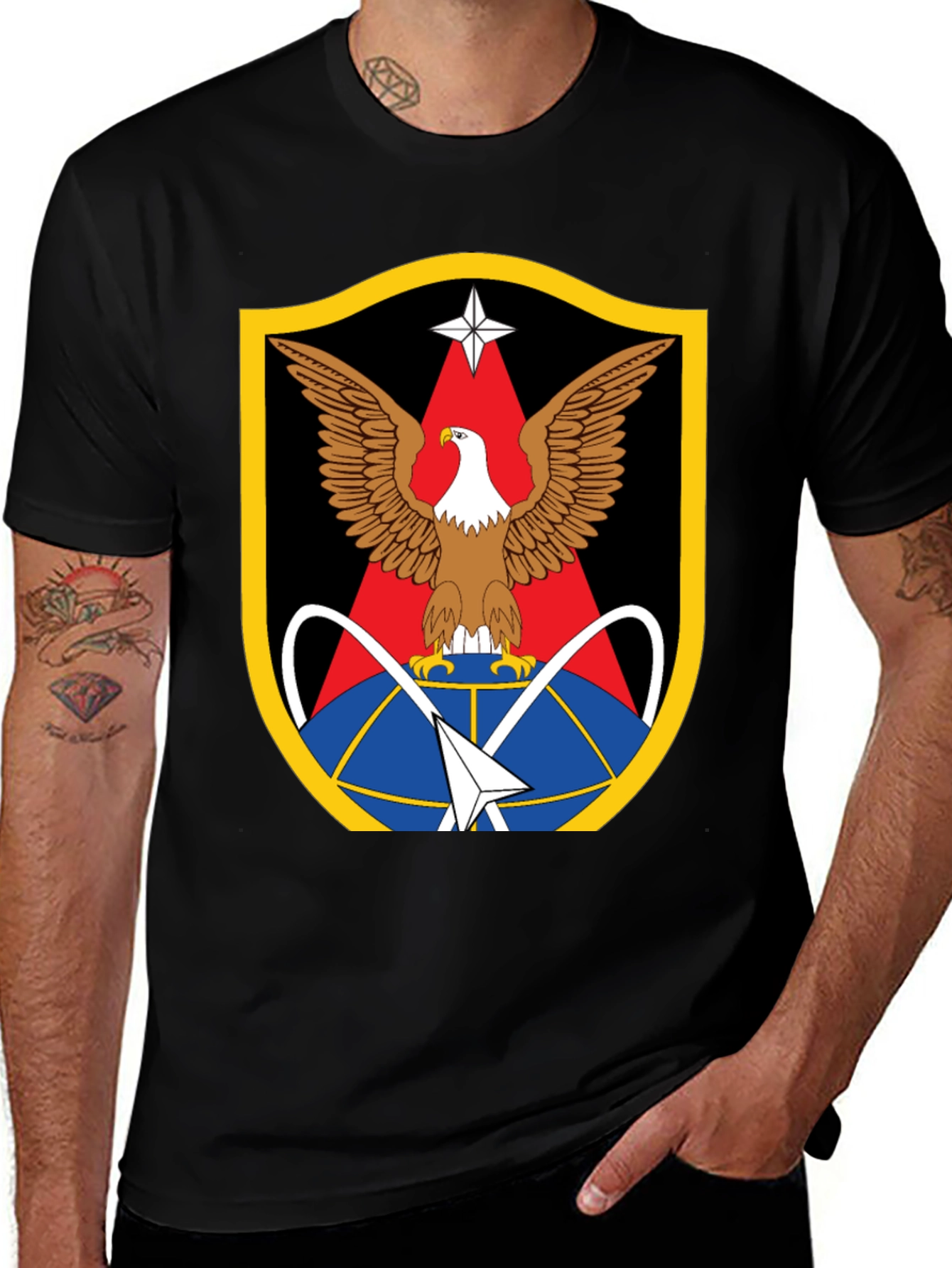 Eagle Crest Graphic Black T-Shirt