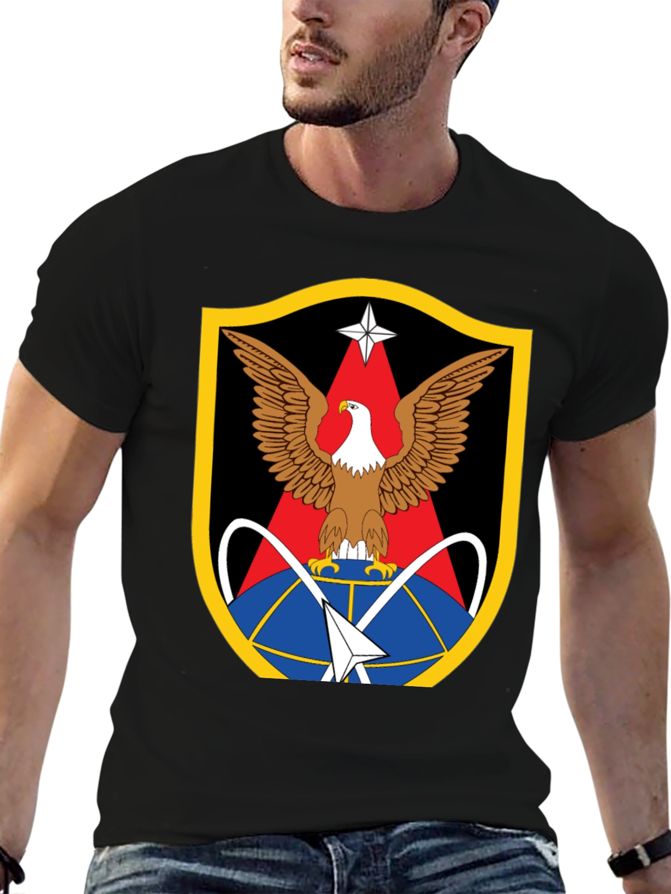 Eagle Crest Graphic Black T-Shirt