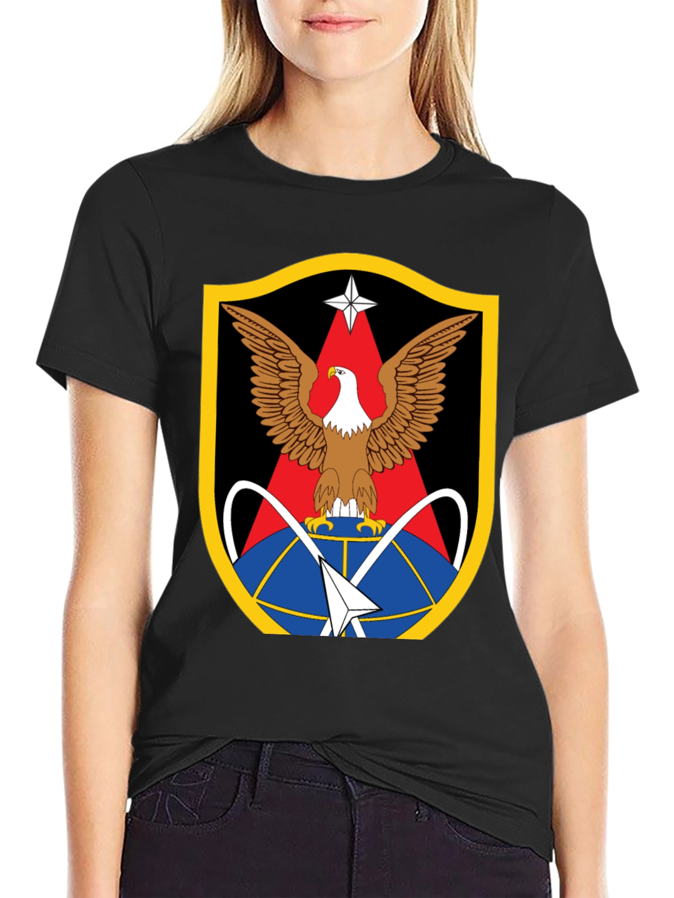 Eagle Crest Graphic Black T-Shirt