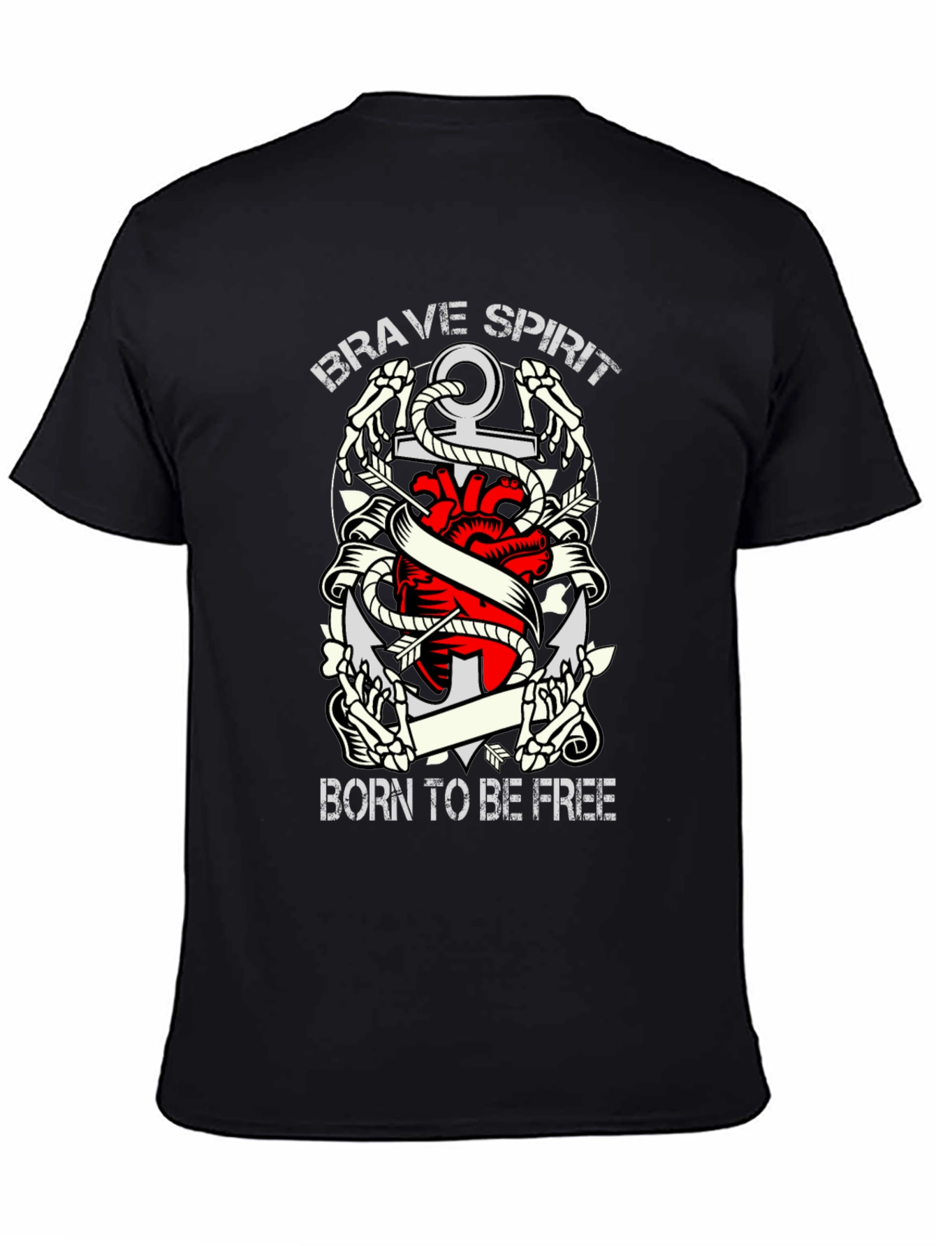 Brave Spirit Born To Be Free Graphic Tee