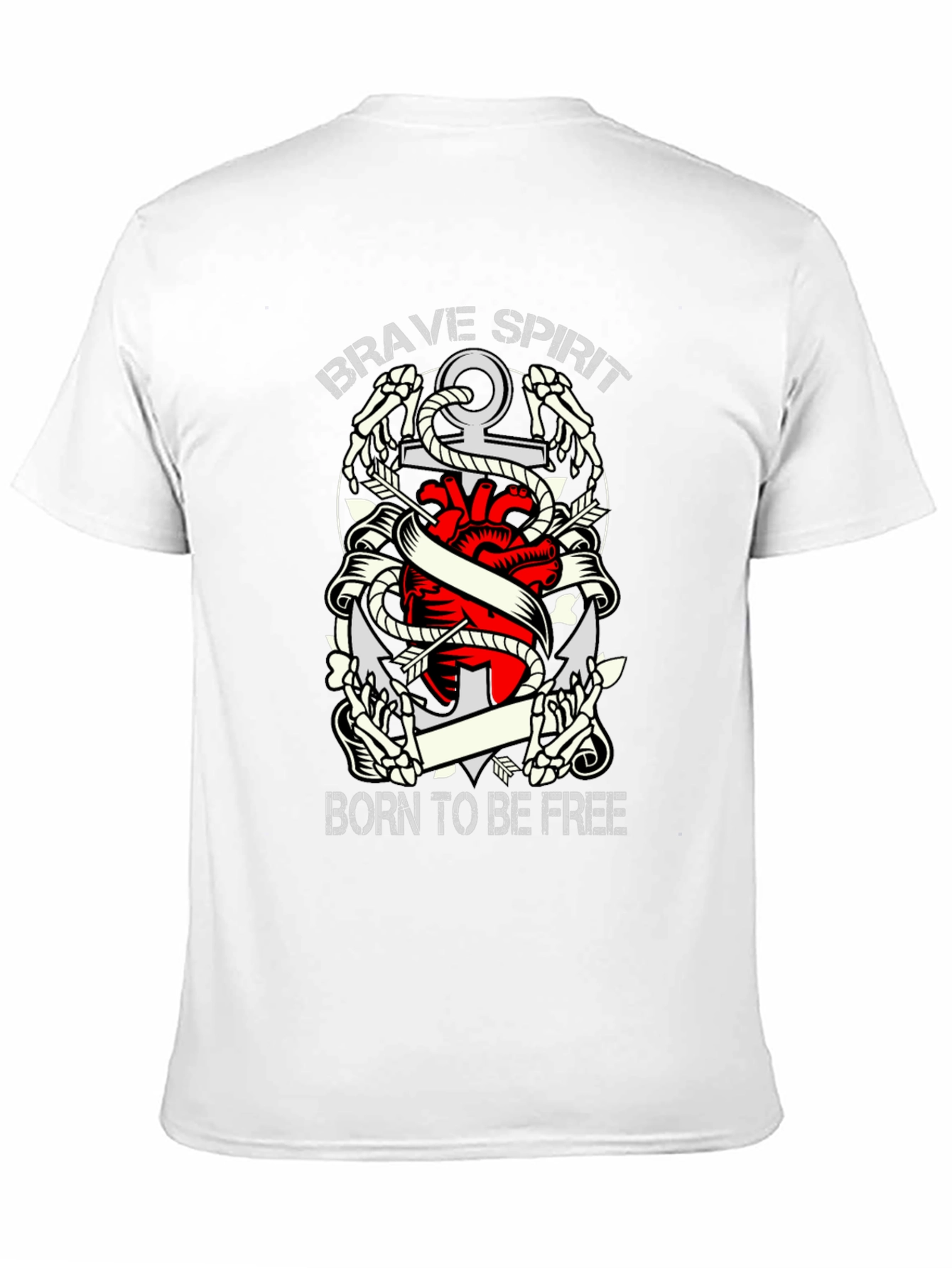 Brave Spirit Born To Be Free Graphic Tee