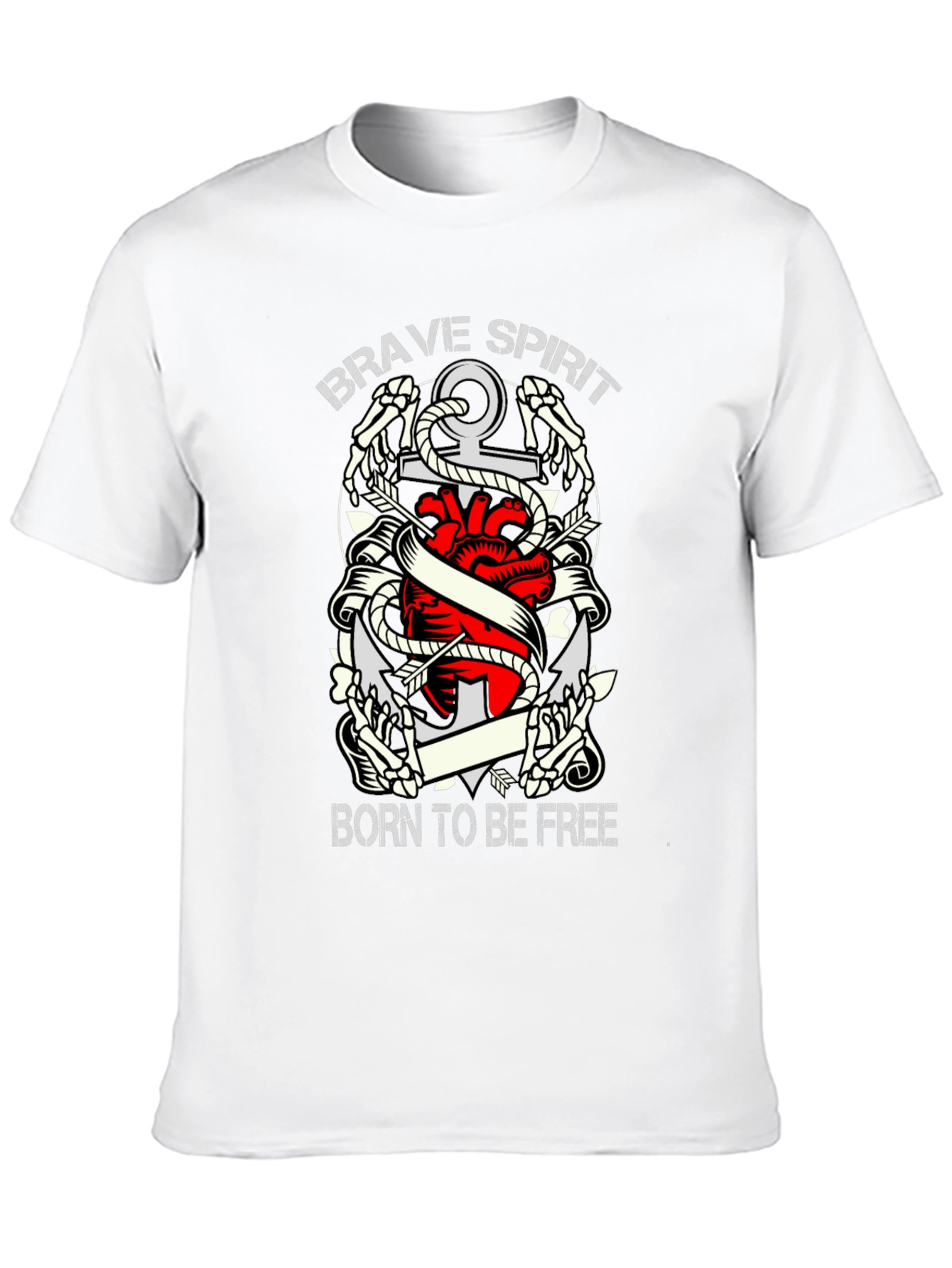 Brave Spirit Born To Be Free Graphic Tee