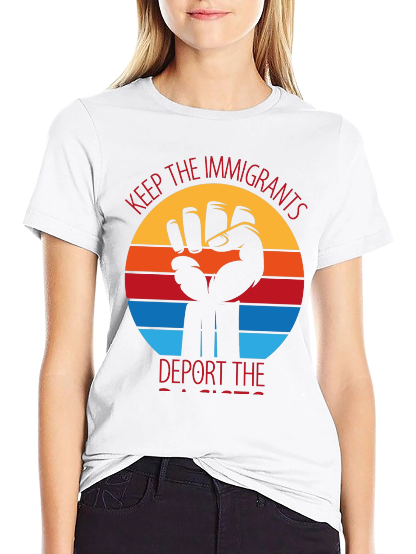 Keep The Immigrants Deport Racists T-Shirt