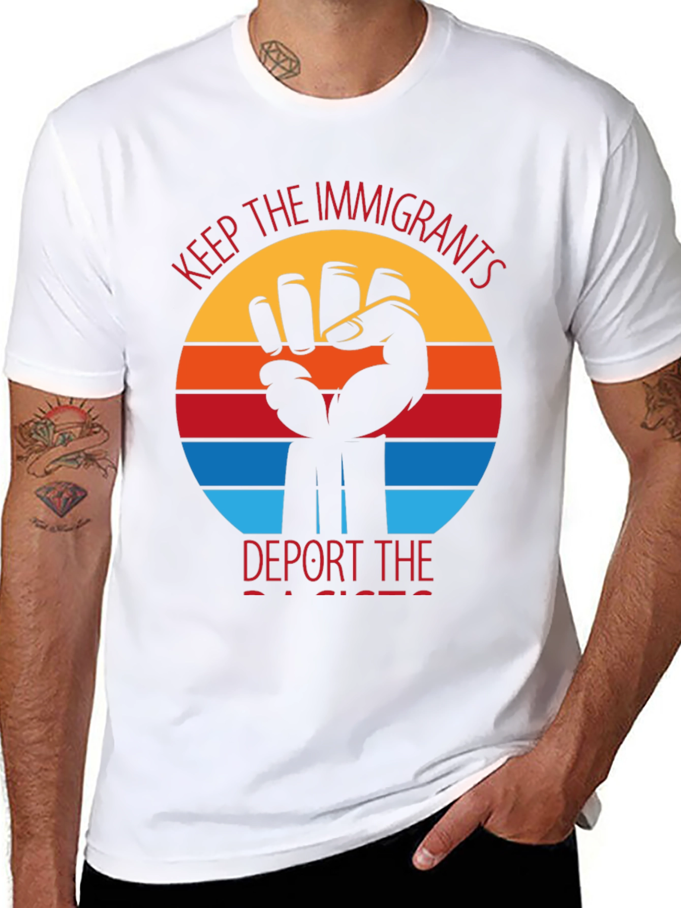 Keep The Immigrants Deport Racists T-Shirt
