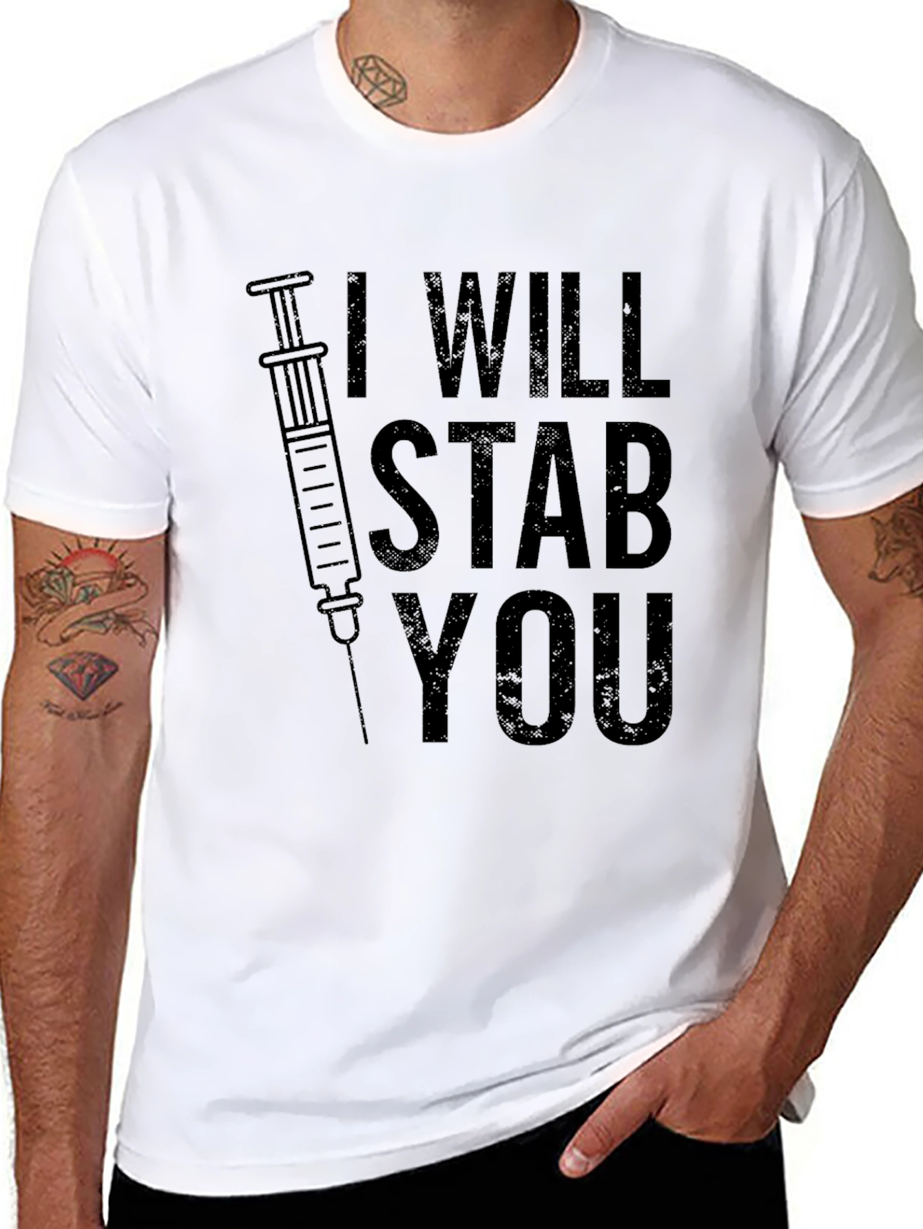 I Will Stab You T-Shirt - Funny Nurse Tee