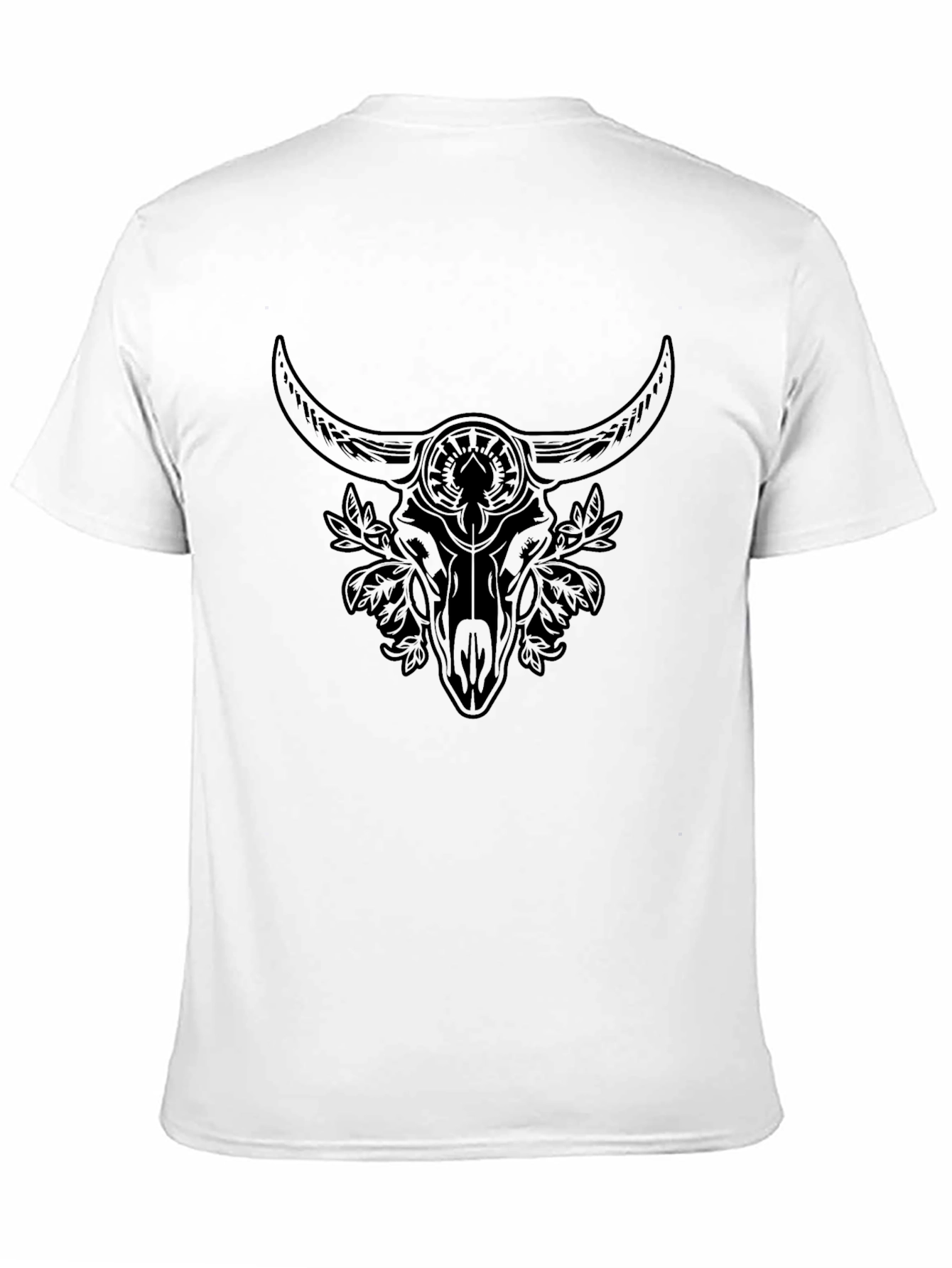 Graphic Bull Skull Black T-Shirt