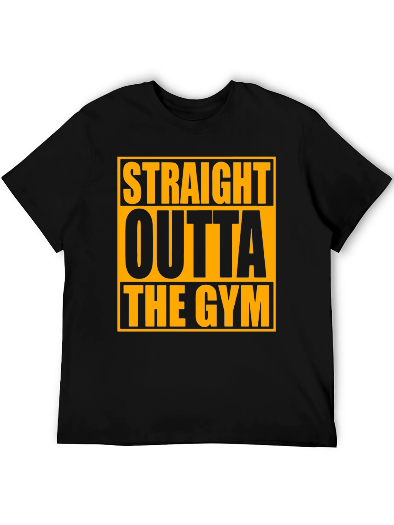 Straight Outta the Gym Black T-Shirt