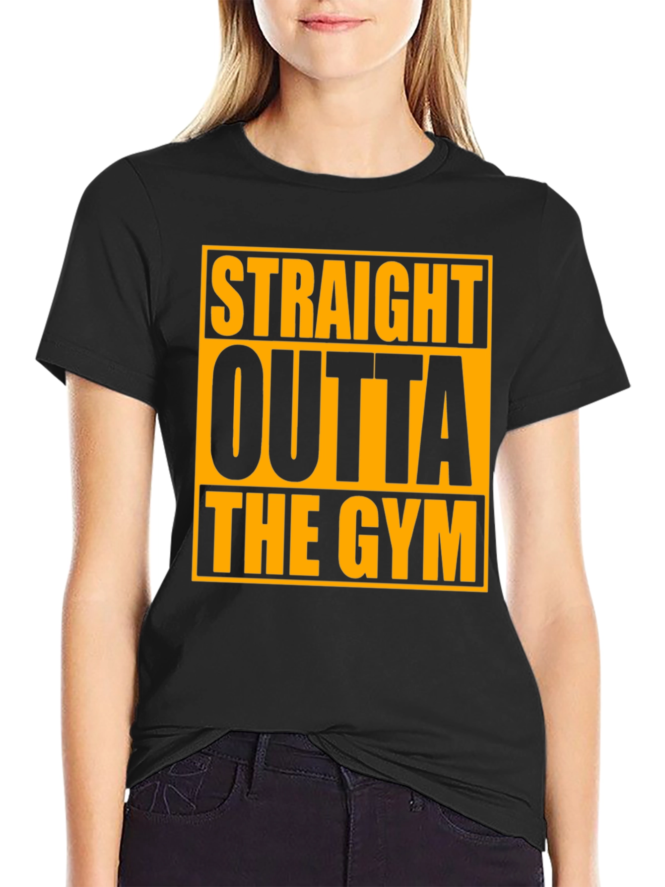 Straight Outta the Gym Black T-Shirt
