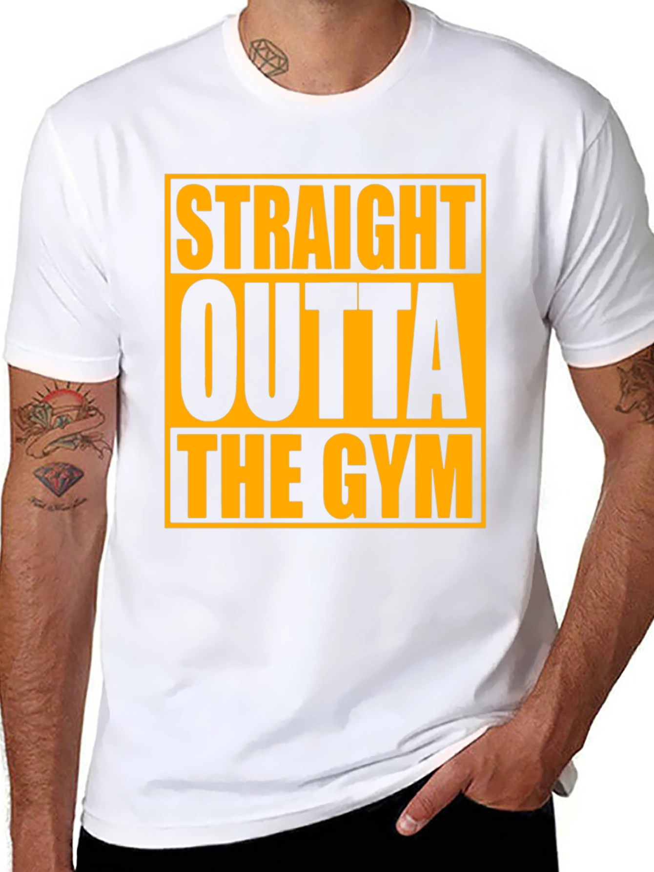 Straight Outta the Gym Black T-Shirt