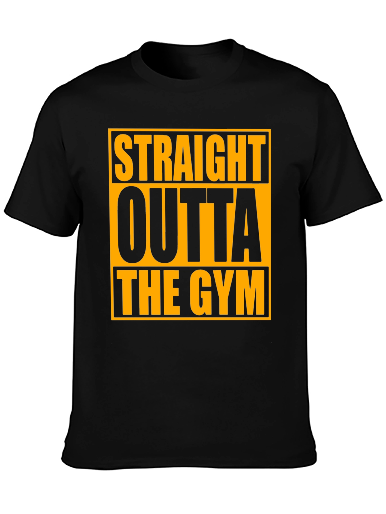 Straight Outta the Gym Black T-Shirt