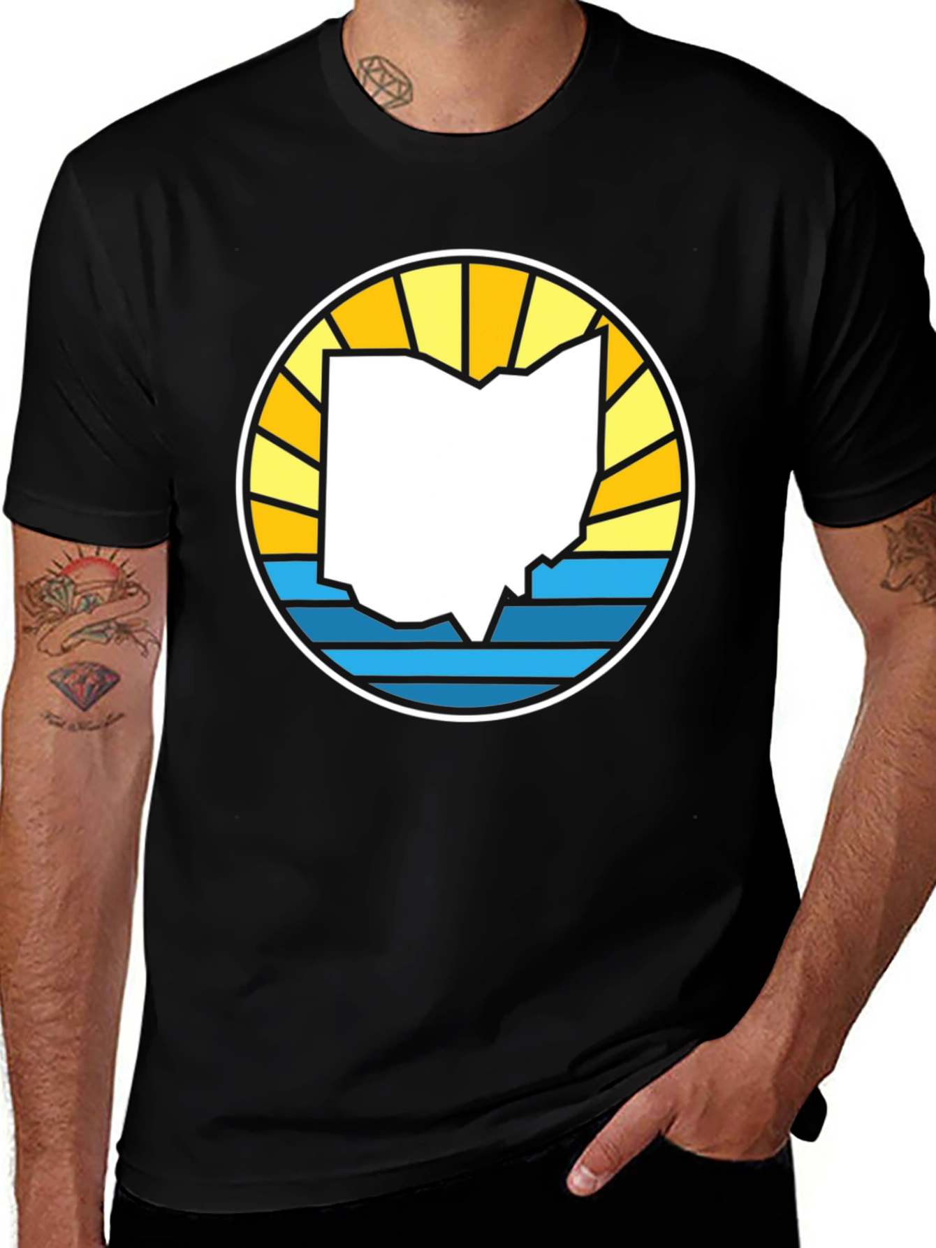 Ohio State Graphic T-Shirt - Unisex Black Tee