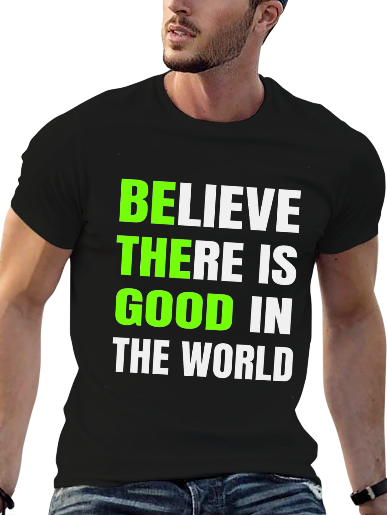 Believe There is Good Graphic Tee - Black