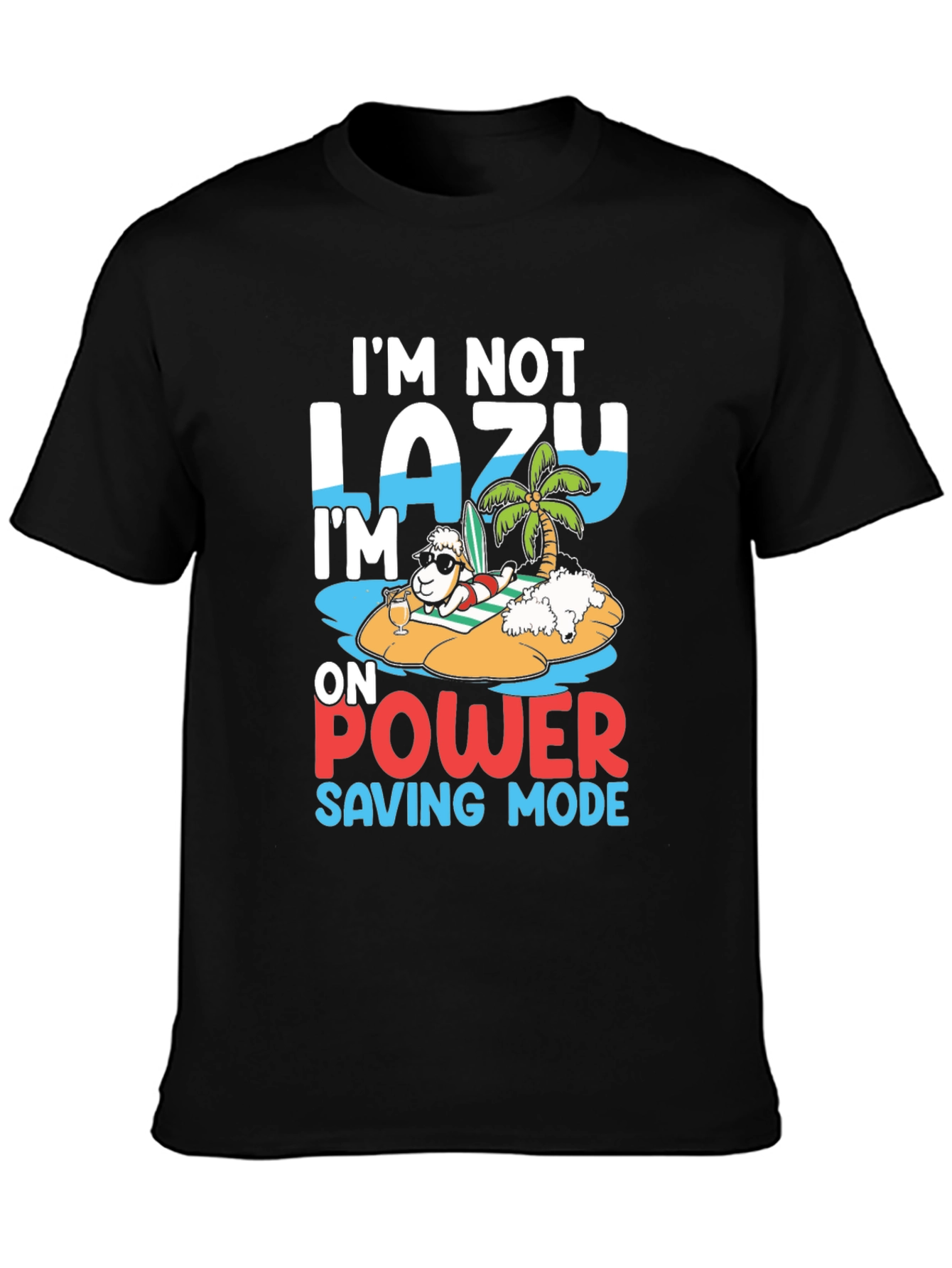 Lazy Power Saving Mode Sheep T-Shirt