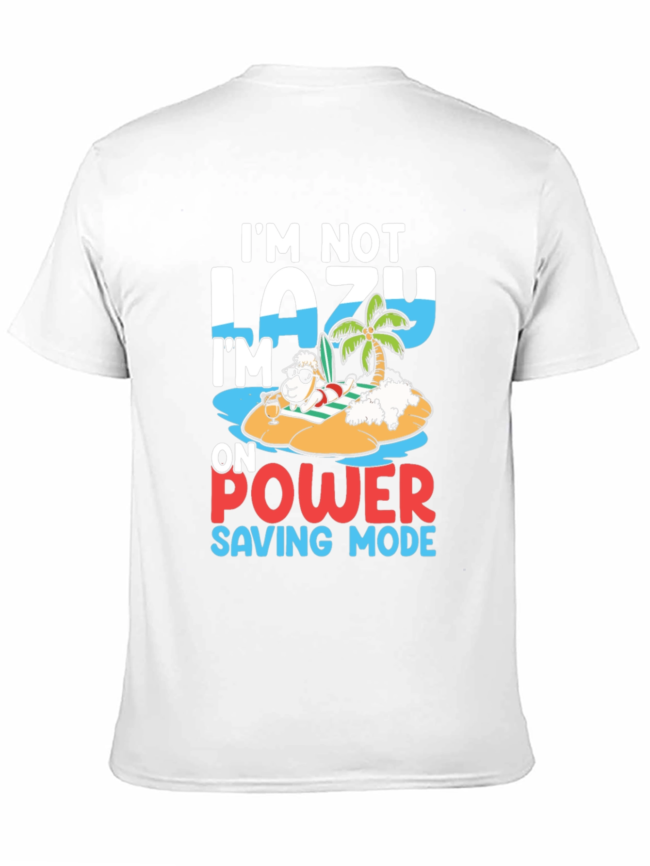 Lazy Power Saving Mode Sheep T-Shirt