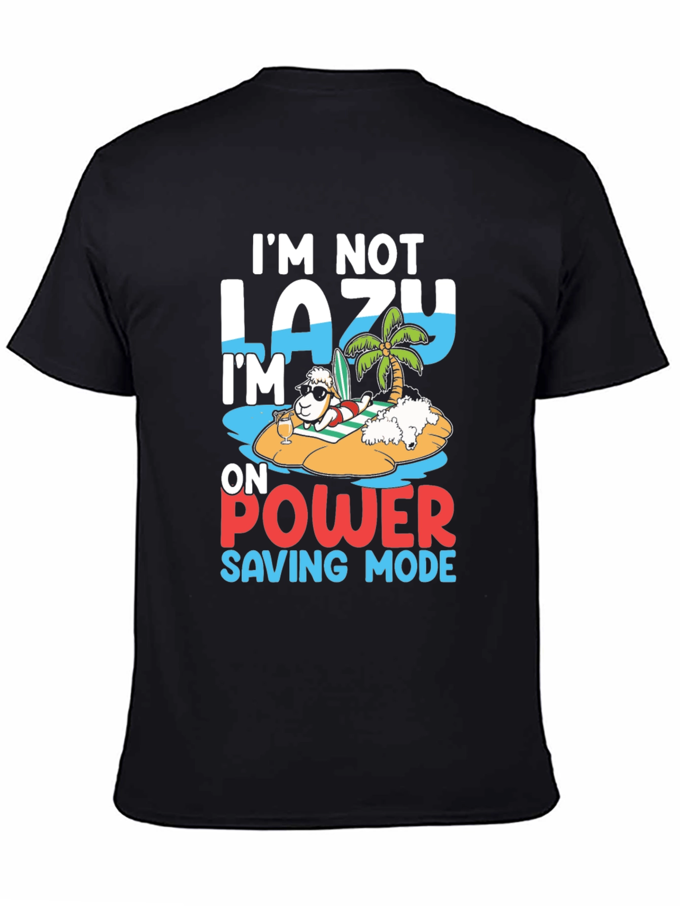 Lazy Power Saving Mode Sheep T-Shirt