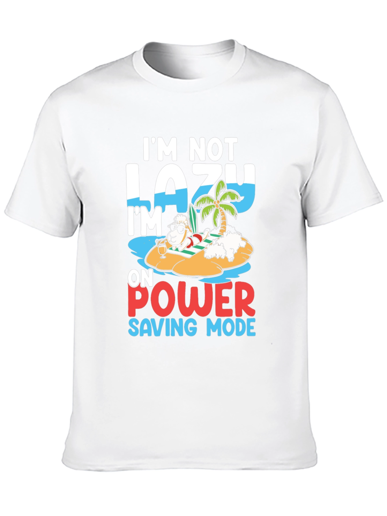 Lazy Power Saving Mode Sheep T-Shirt