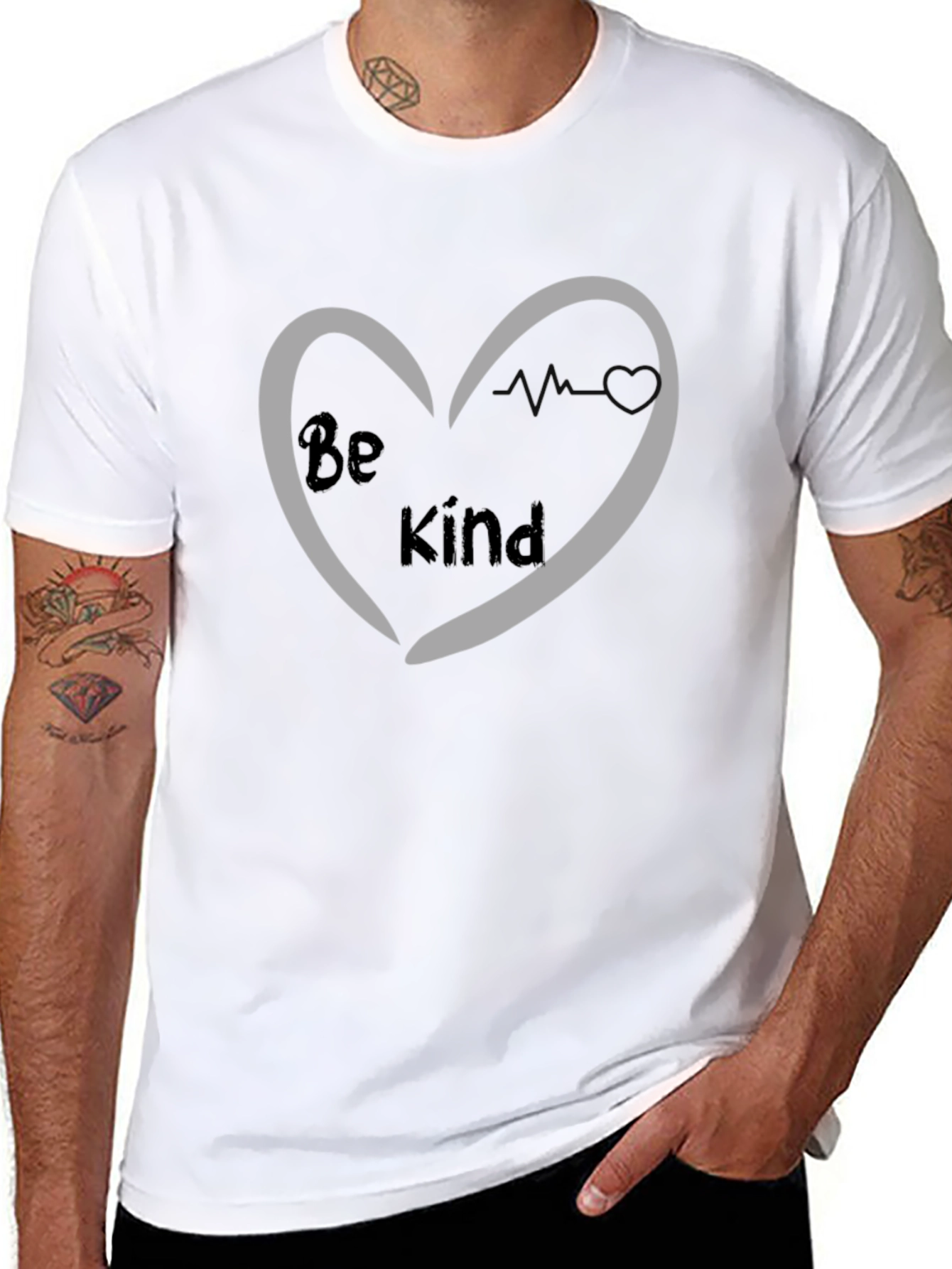 Be Kind Heart Graphic T-Shirt