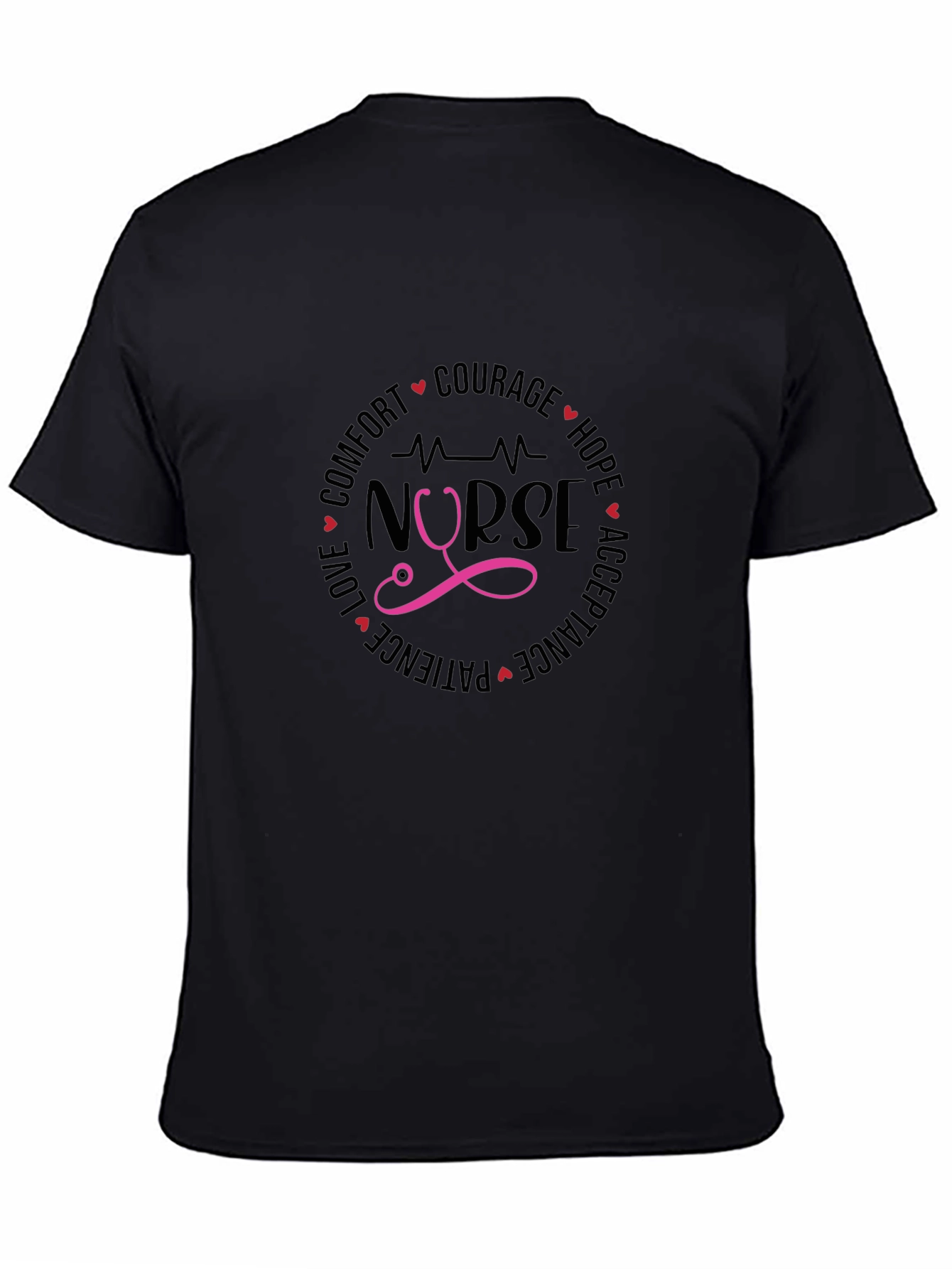Nurse Heartbeat Stethoscope Graphic Tee