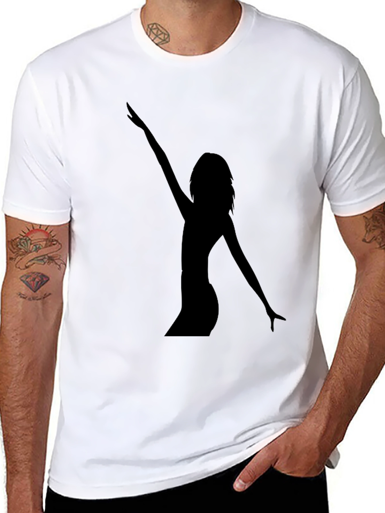 Silhouette Dancer Black T-Shirt