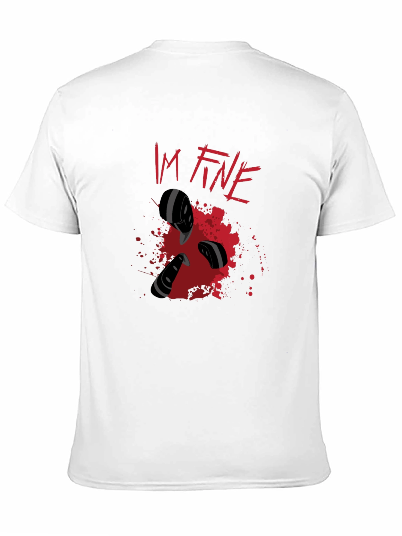 Im Fine Graphic T-Shirt - Black Cotton Tee