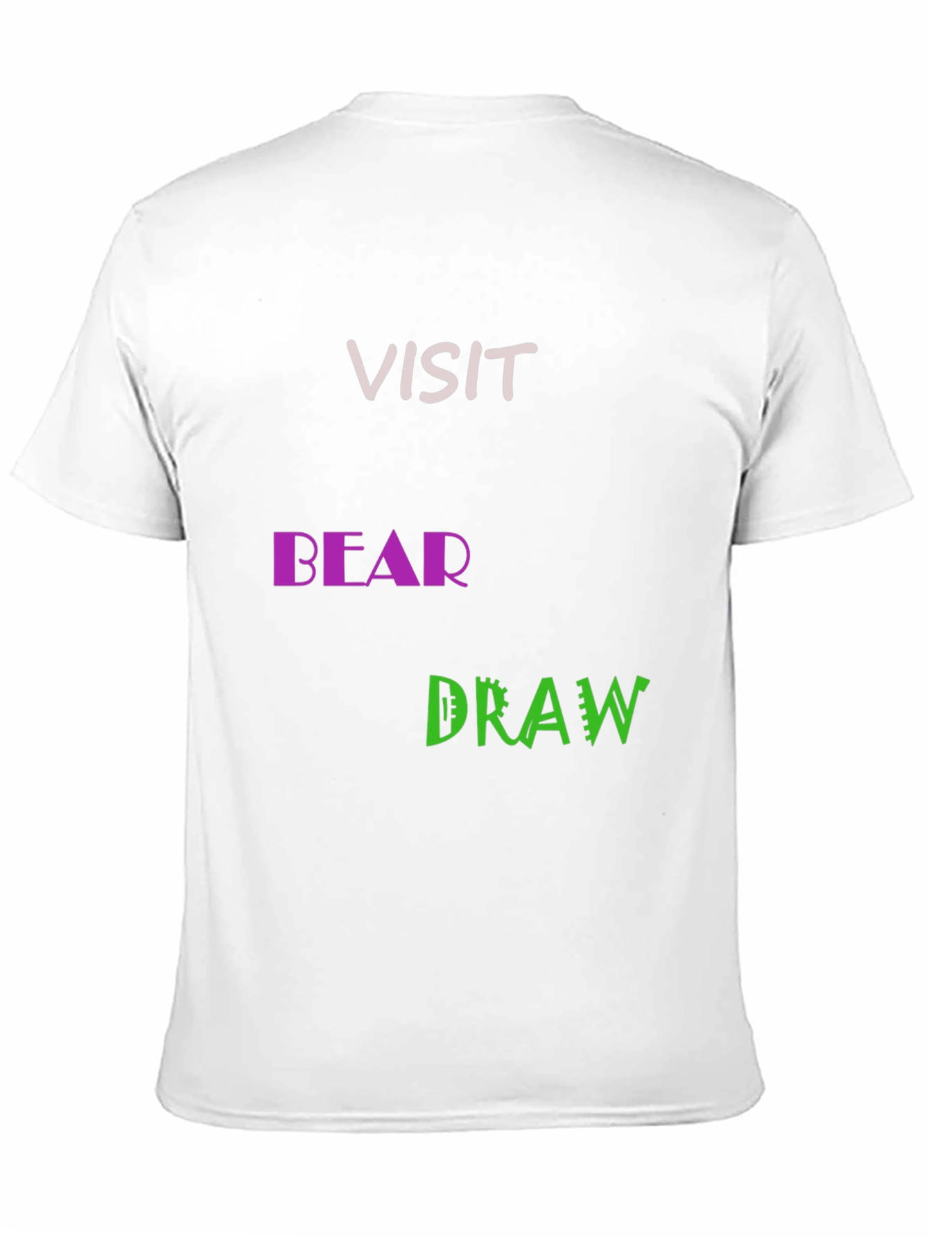 Visit Bear Draw Graphic Tee - Black