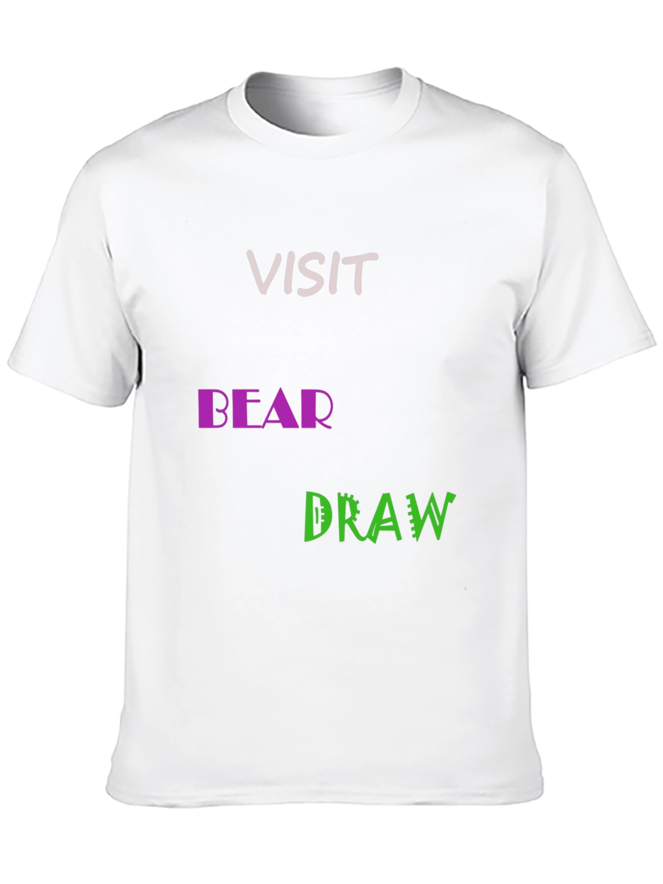Visit Bear Draw Graphic Tee - Black