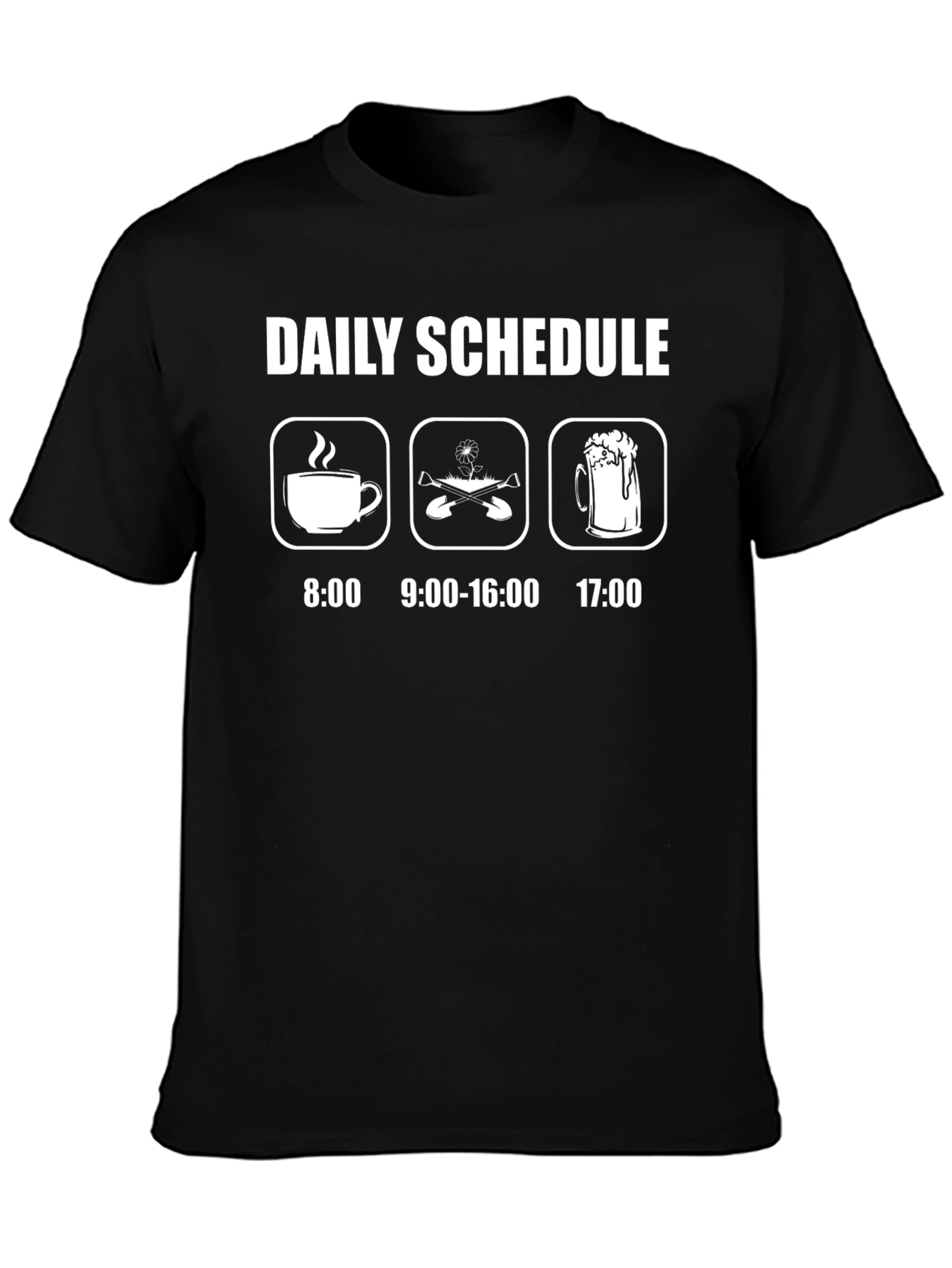 Gardeners Daily Schedule T-Shirt