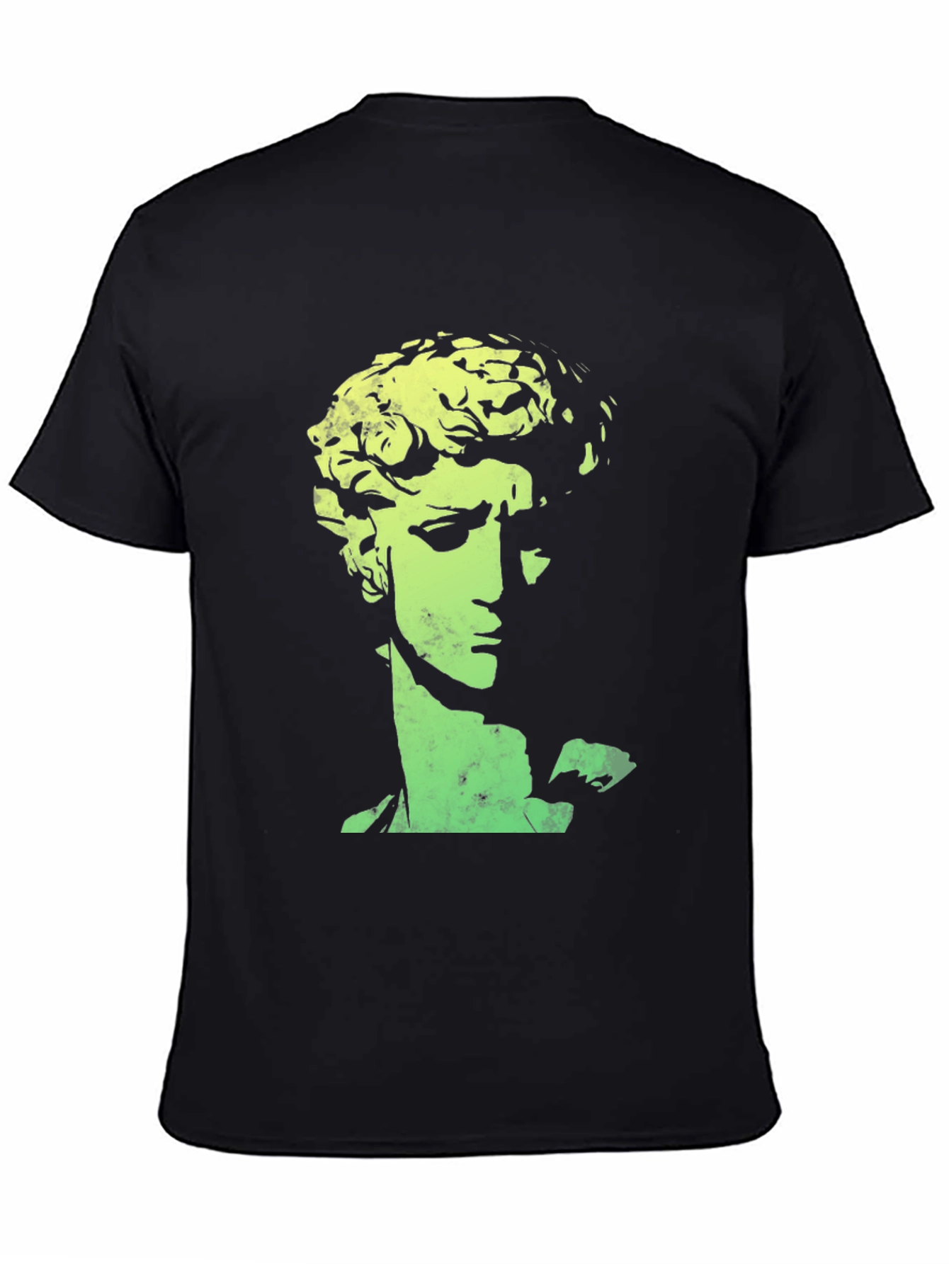 Statue Head Graphic Tee - Black Unisex T-Shirt