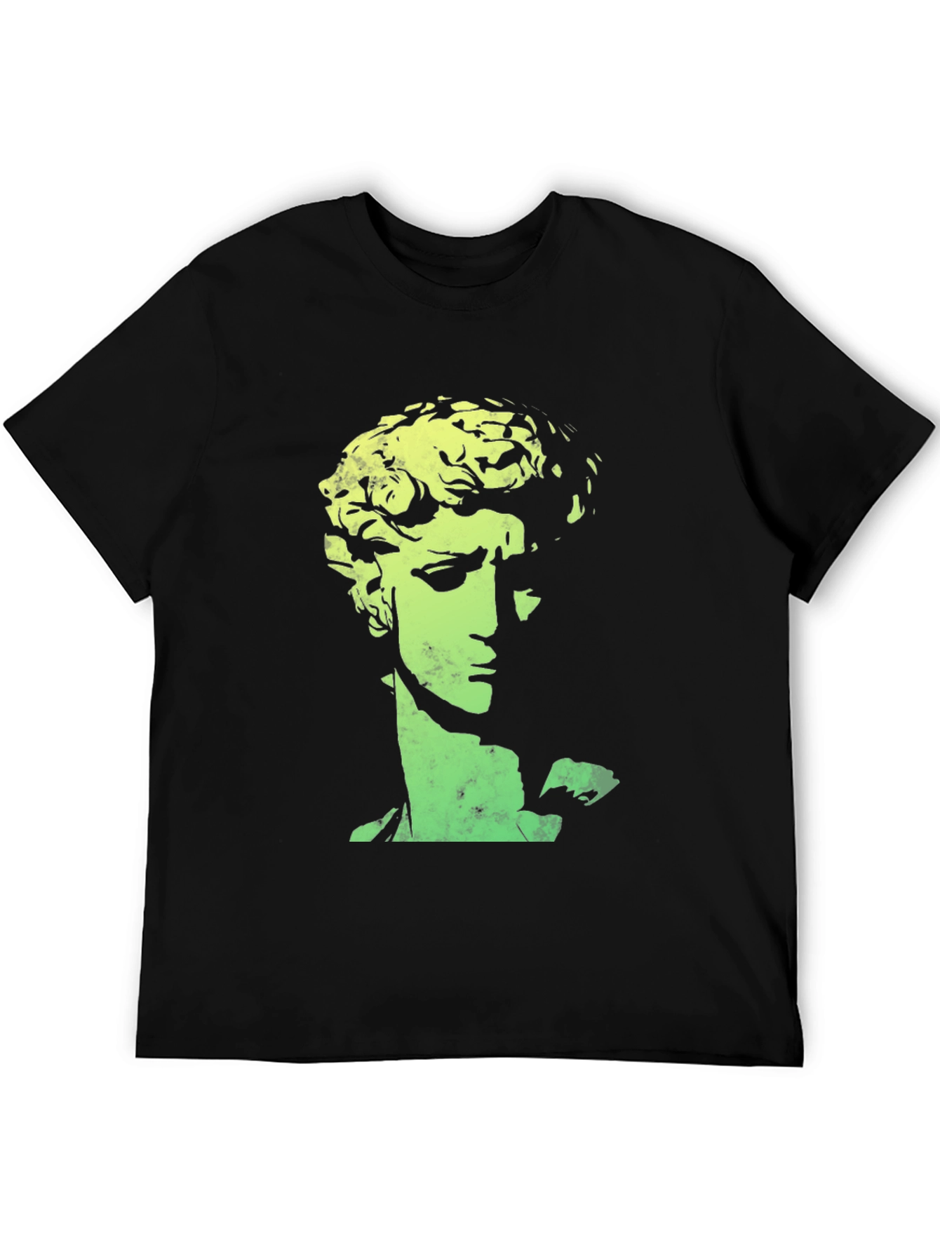 Statue Head Graphic Tee - Black Unisex T-Shirt