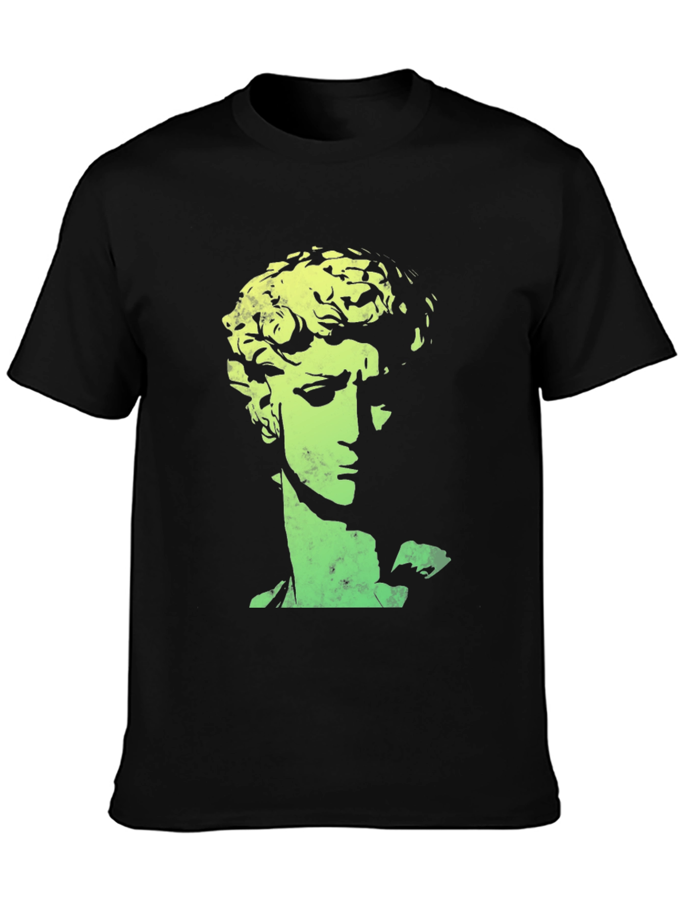 Statue Head Graphic Tee - Black Unisex T-Shirt