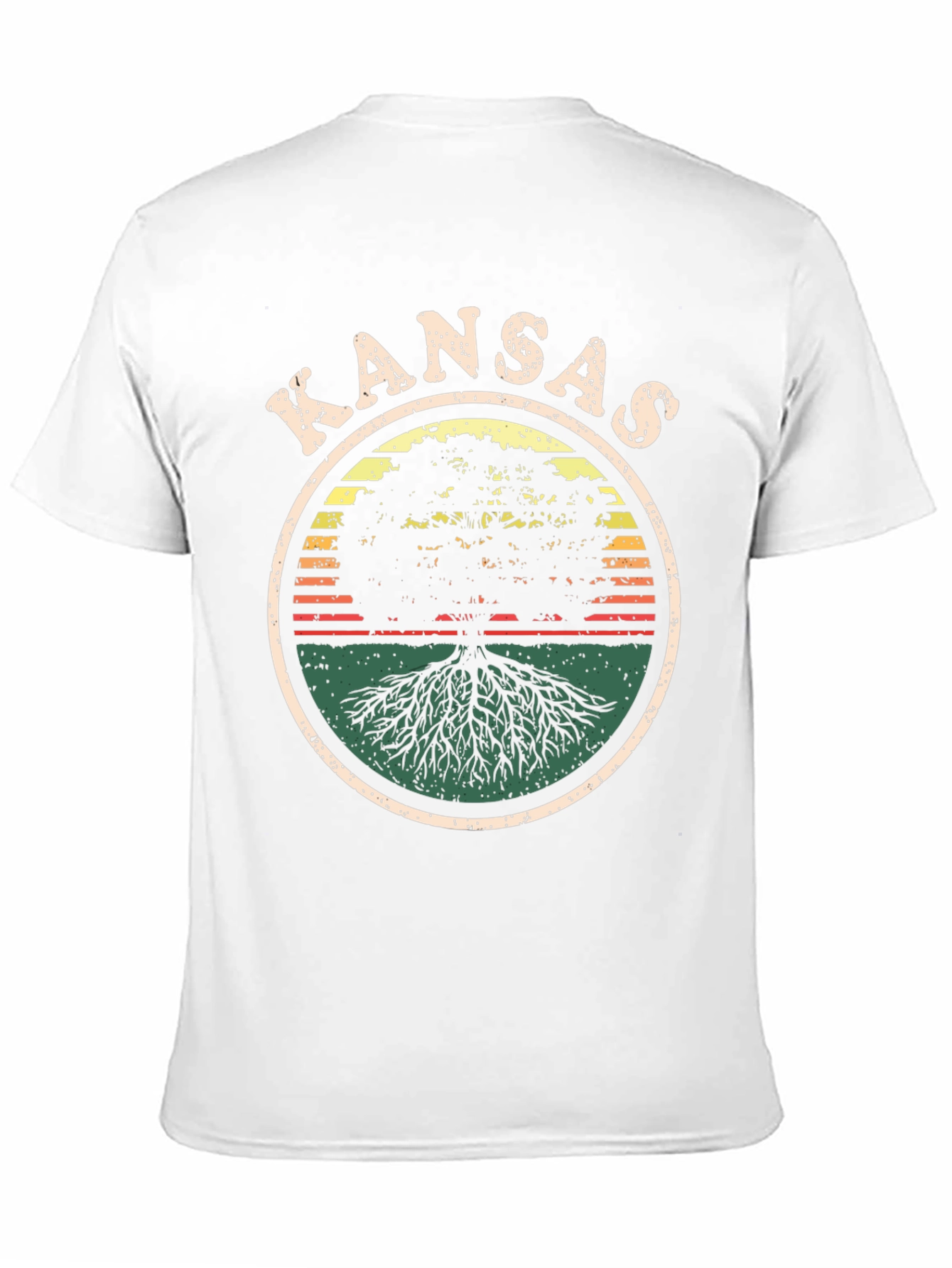 Kansas Tree Roots Graphic Tee - Unisex Black T-Shirt
