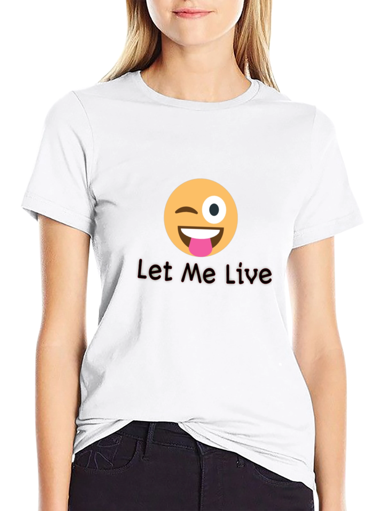 Winking Emoji T-Shirt - Let Me Live