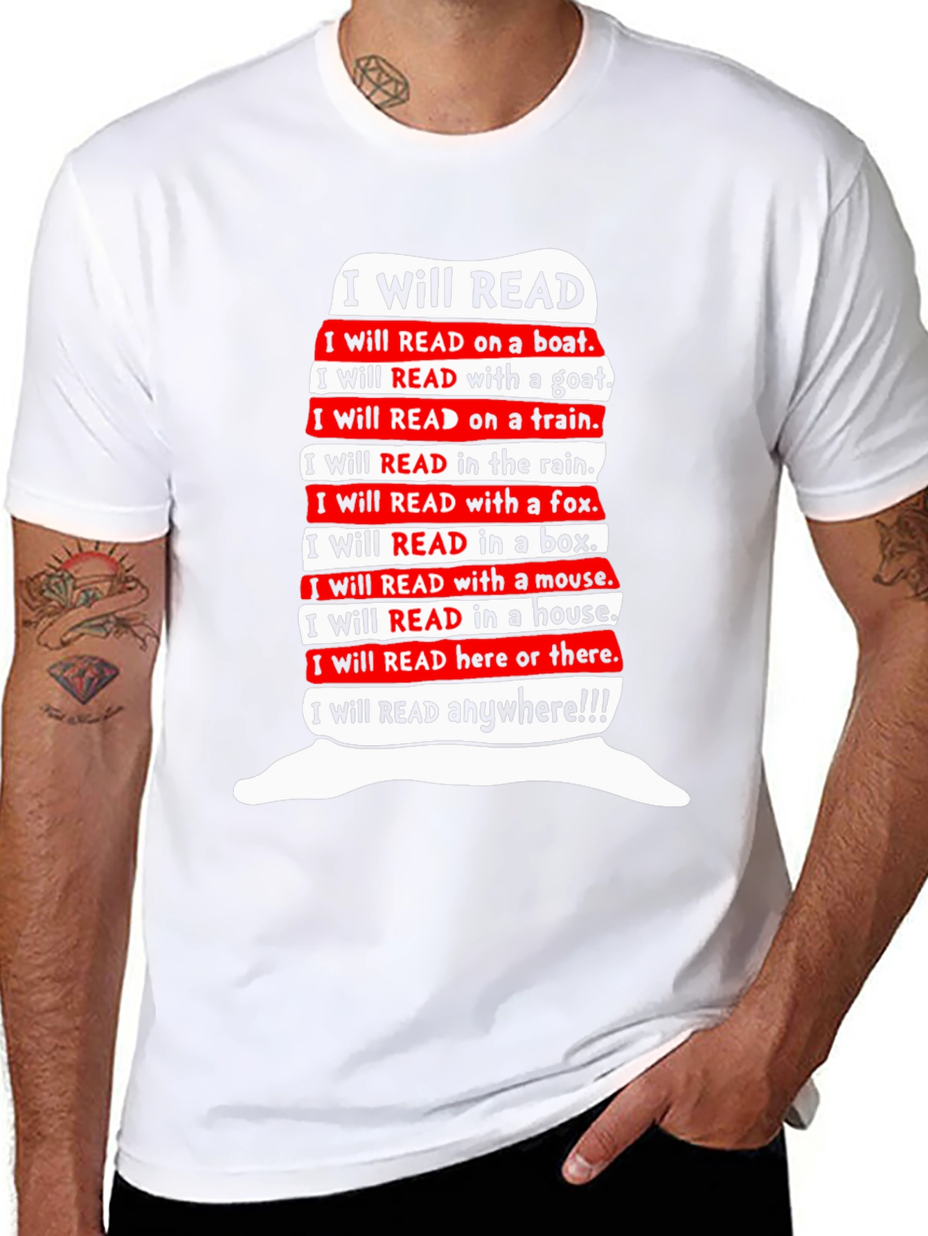 I Will Read T-Shirt - Dr. Seuss Inspired
