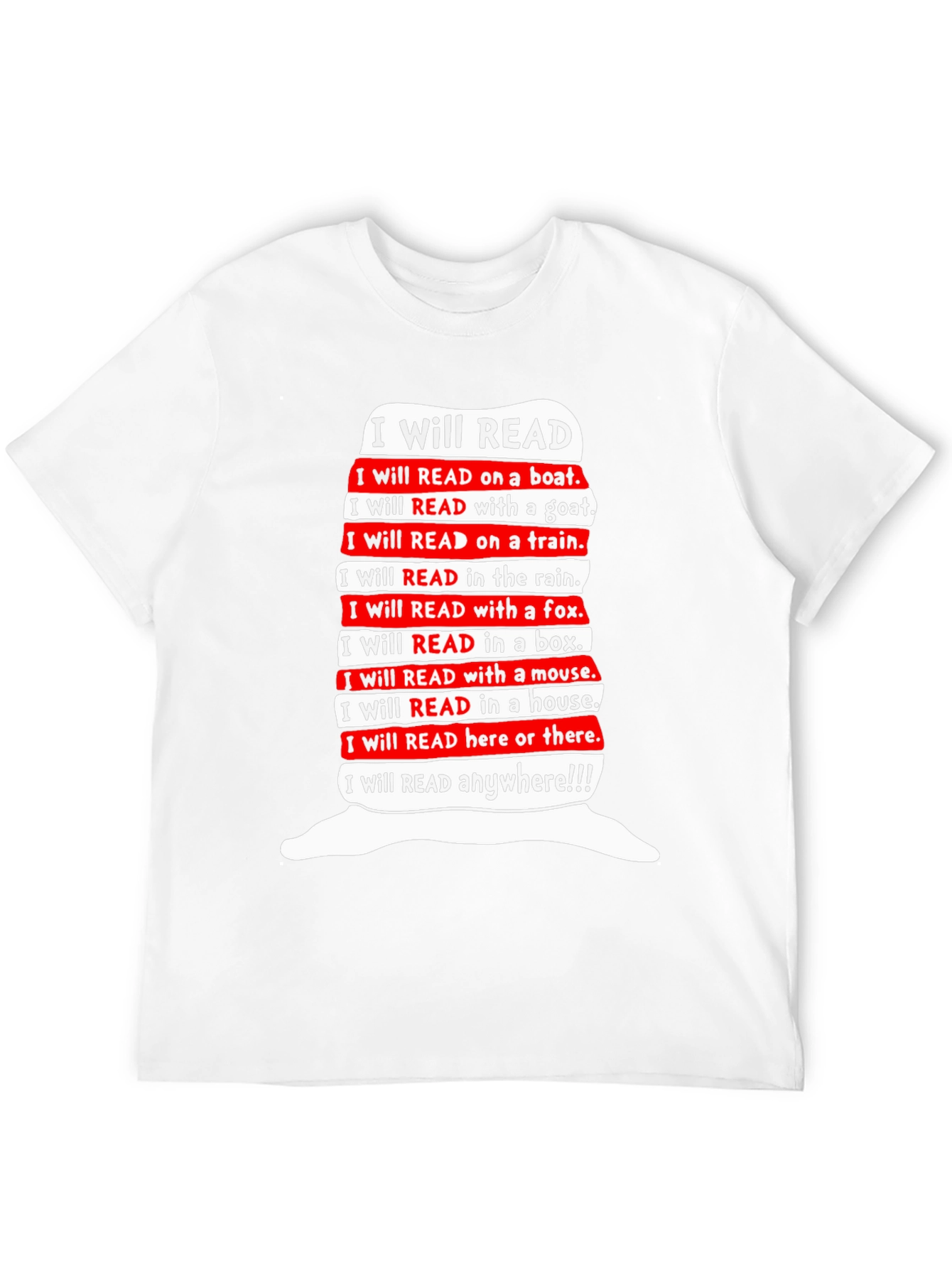 I Will Read T-Shirt - Dr. Seuss Inspired