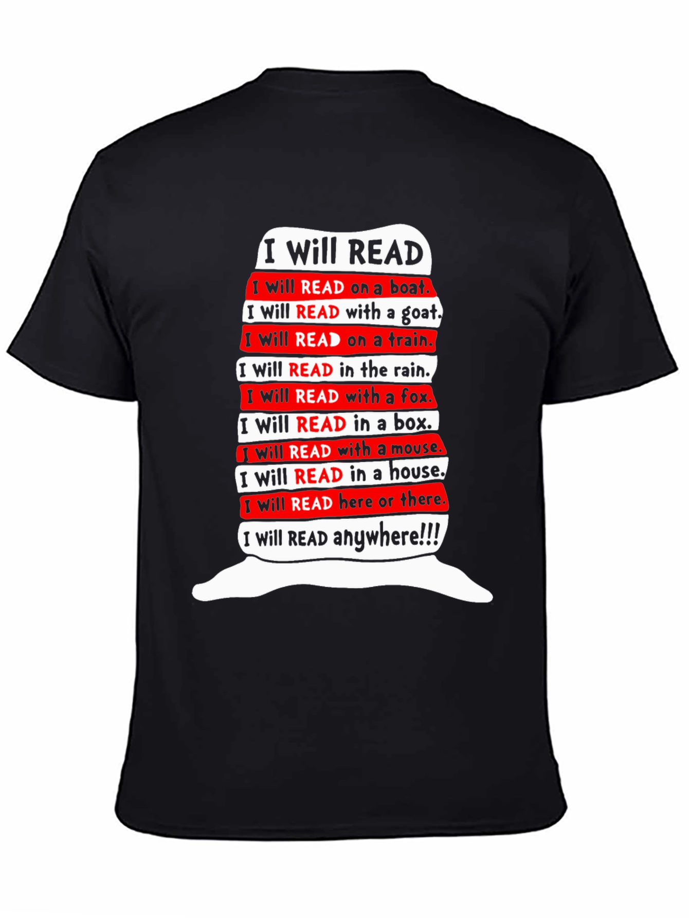 I Will Read T-Shirt - Dr. Seuss Inspired