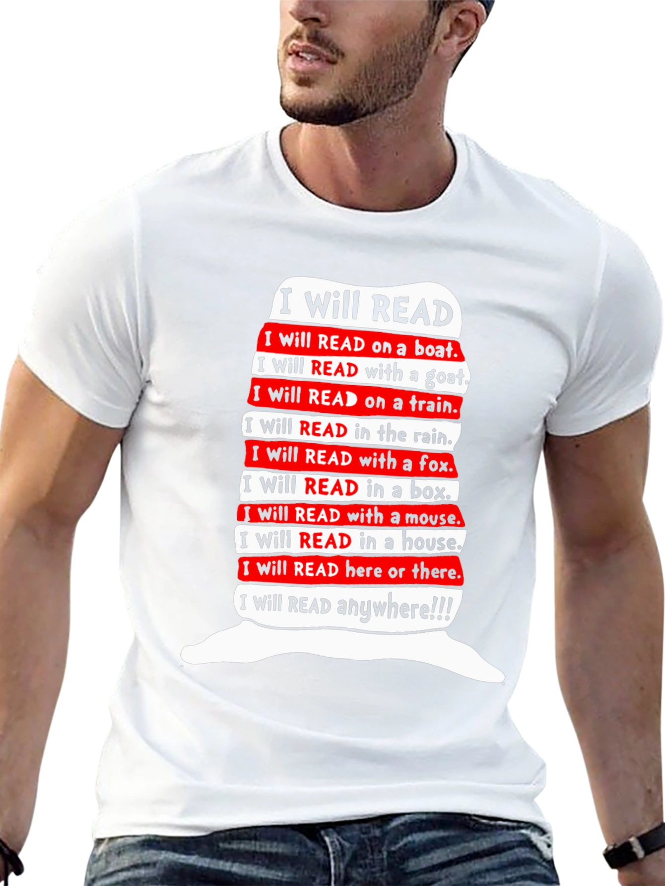 I Will Read T-Shirt - Dr. Seuss Inspired