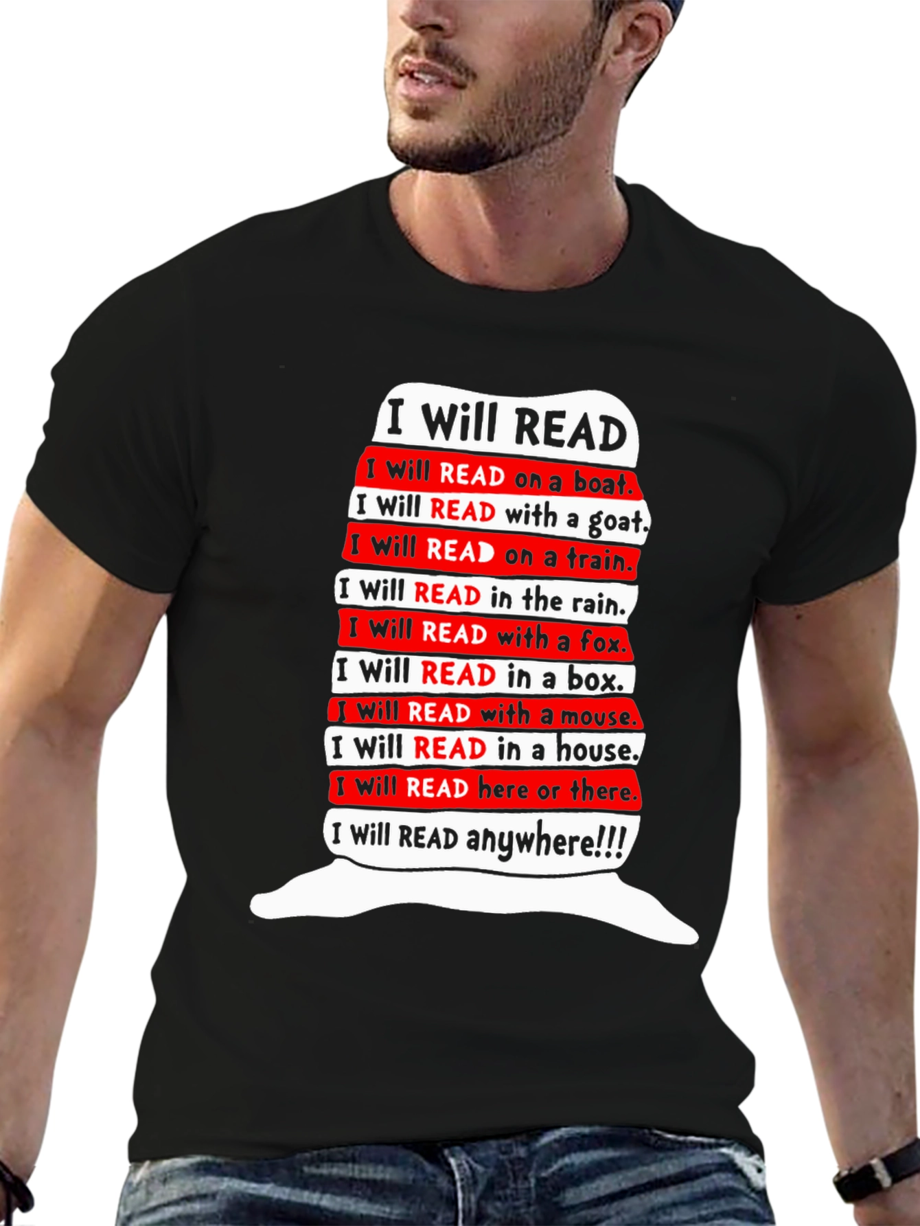 I Will Read T-Shirt - Dr. Seuss Inspired