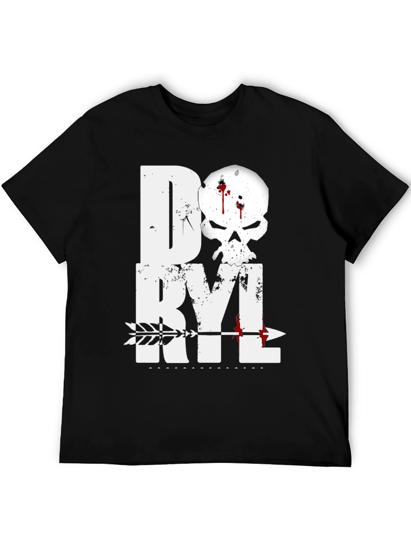 Daryl Skull Arrow T-Shirt - Walking Dead Inspired