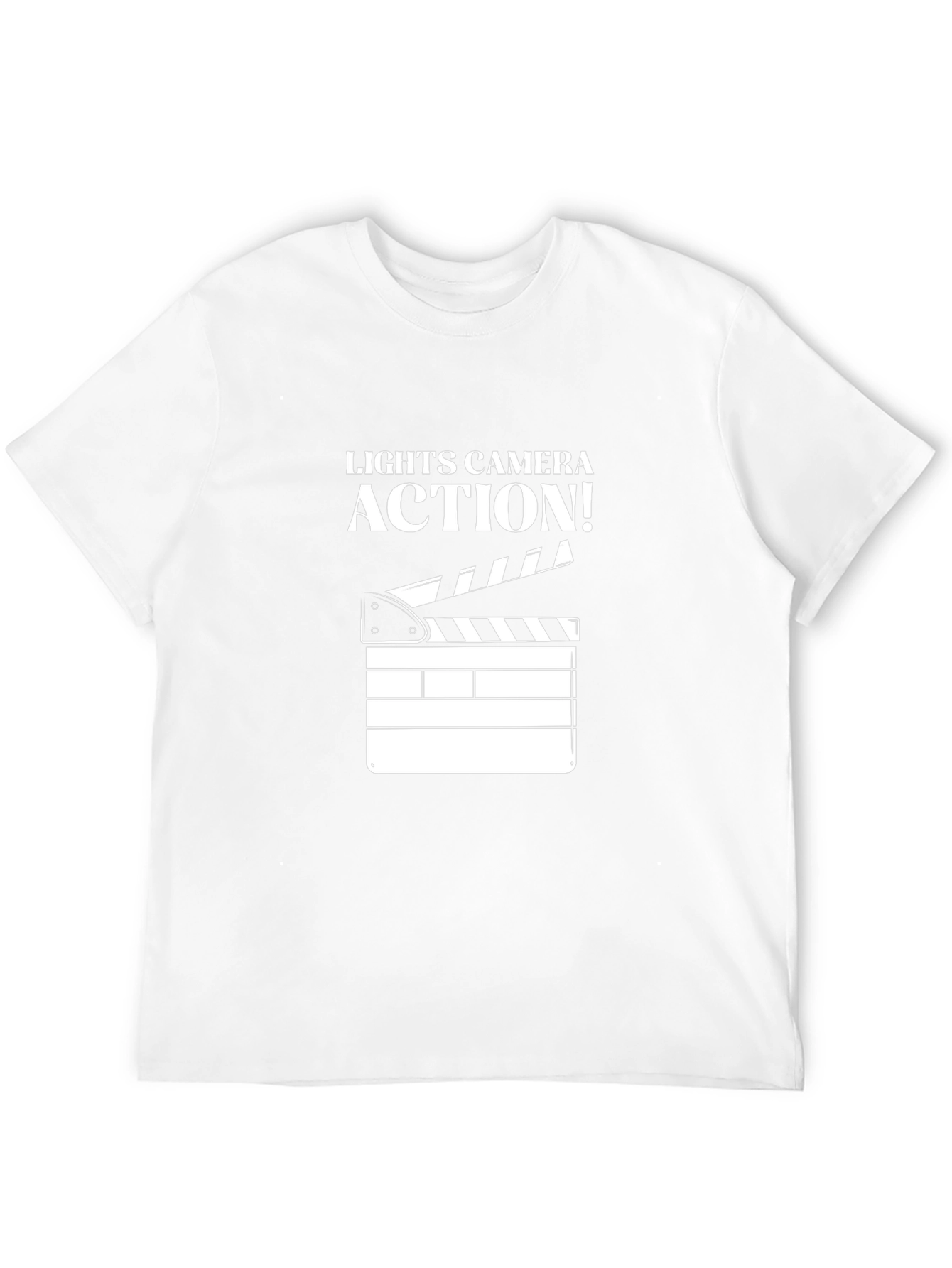 Lights Camera Action T-Shirt - Movie Lover Tee