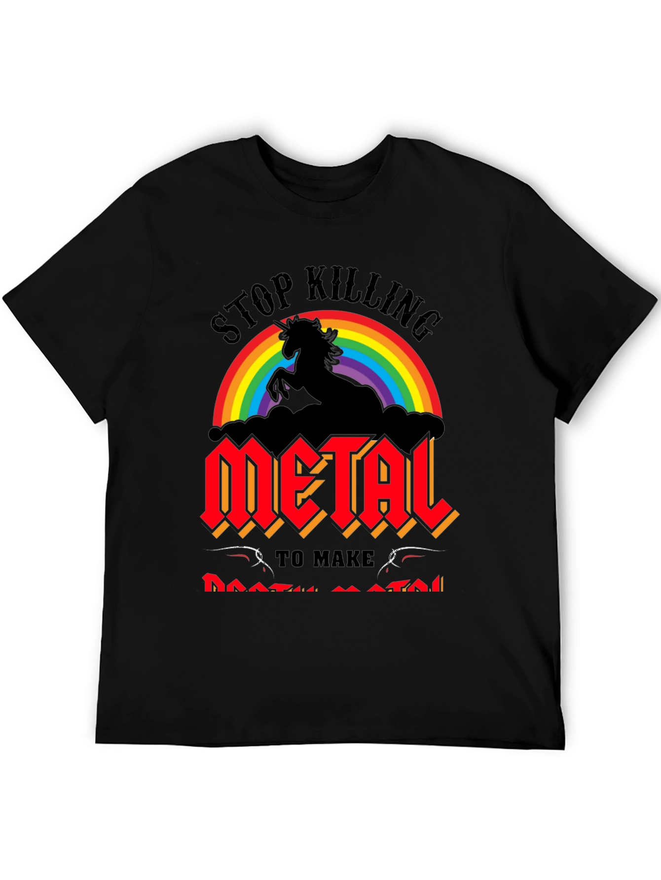 Stop Killing Unicorn Metal Band T-Shirt